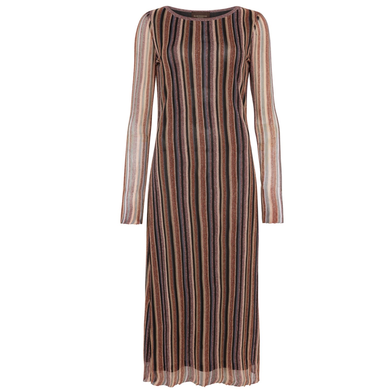 Kukhareva London Women's Alexis Lurex Knit Midi Dress