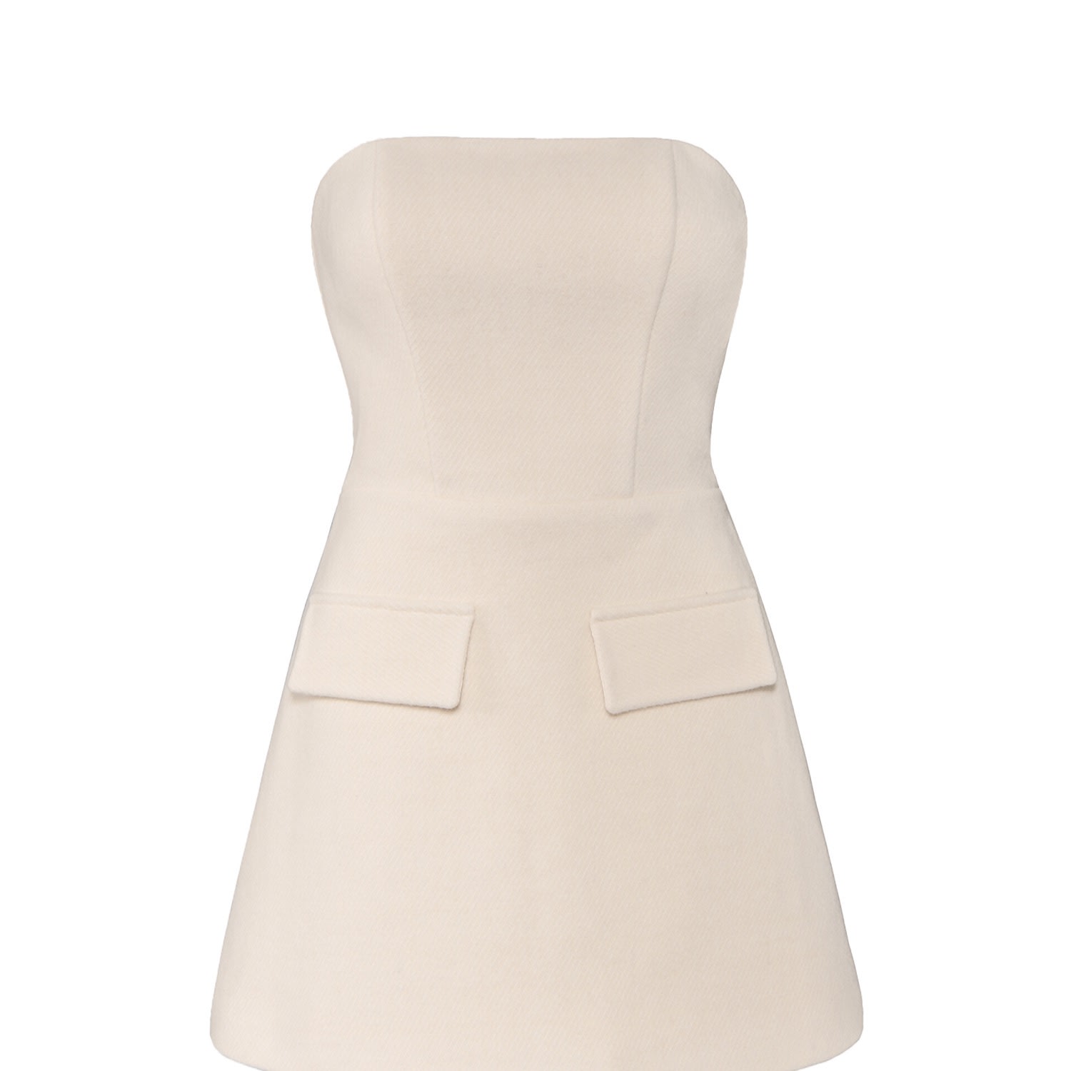 Vestiaire D'un Oiseau Libre Women's White Wool Off Shoulder Dress In White