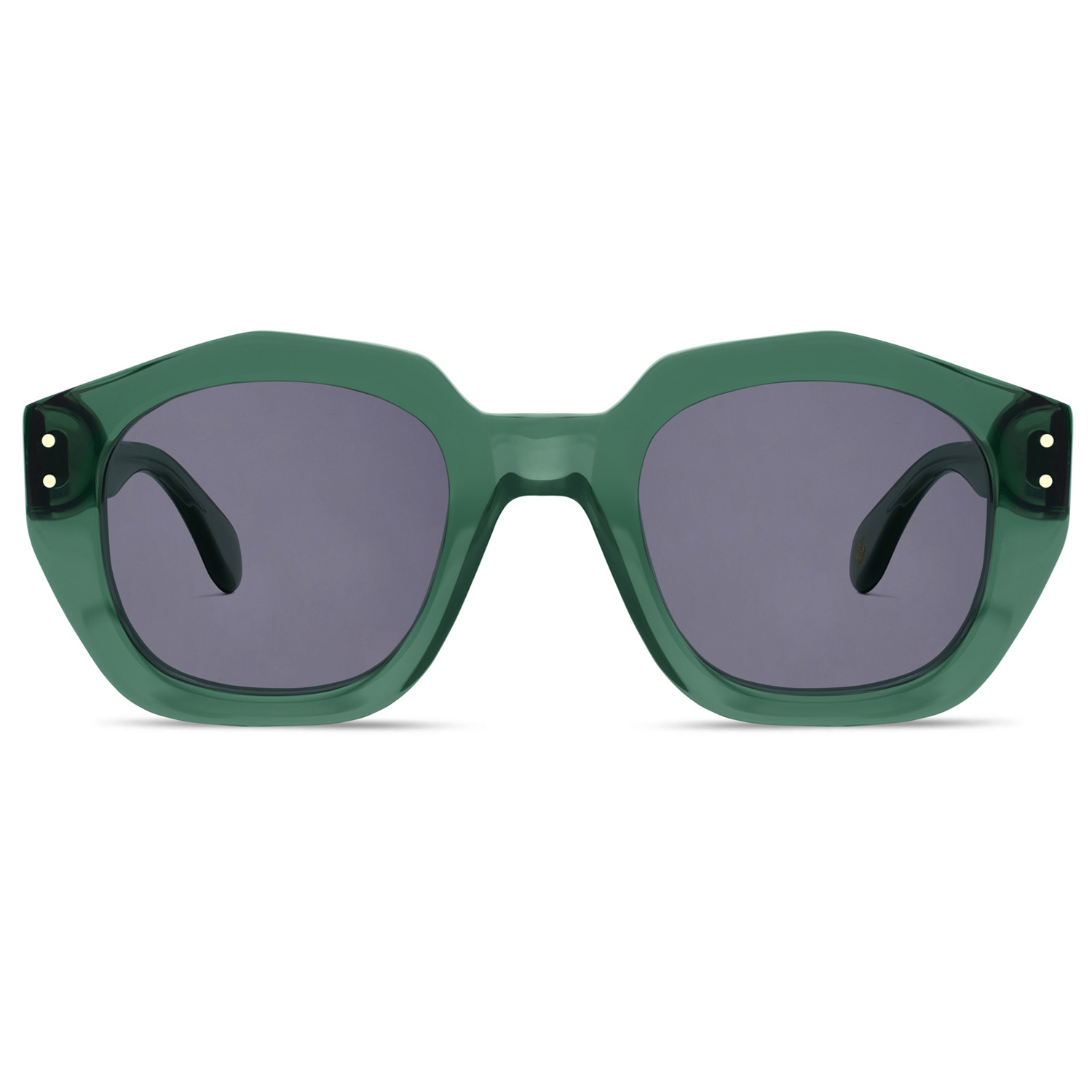 Women's Dee Sunglasses Jade Green Marble | Cubo Eyewear London