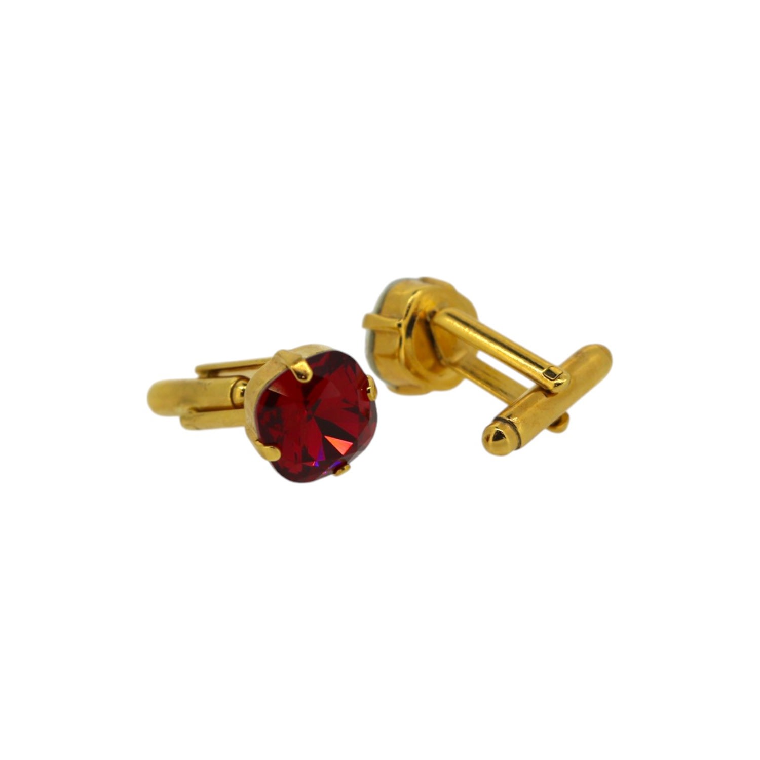 Men's The Red Stud Cufflink In Gold | Vickisarge