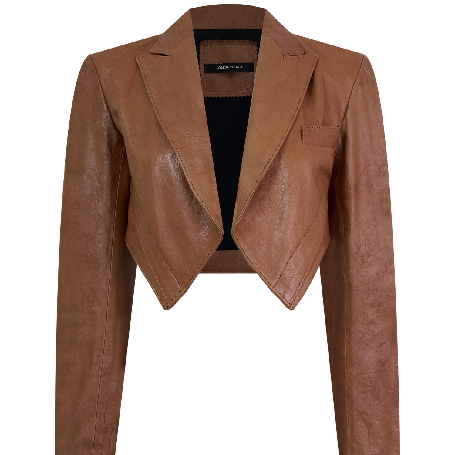 Women's Gold Vera Jacket Leather | Small | Lorena Saravia
