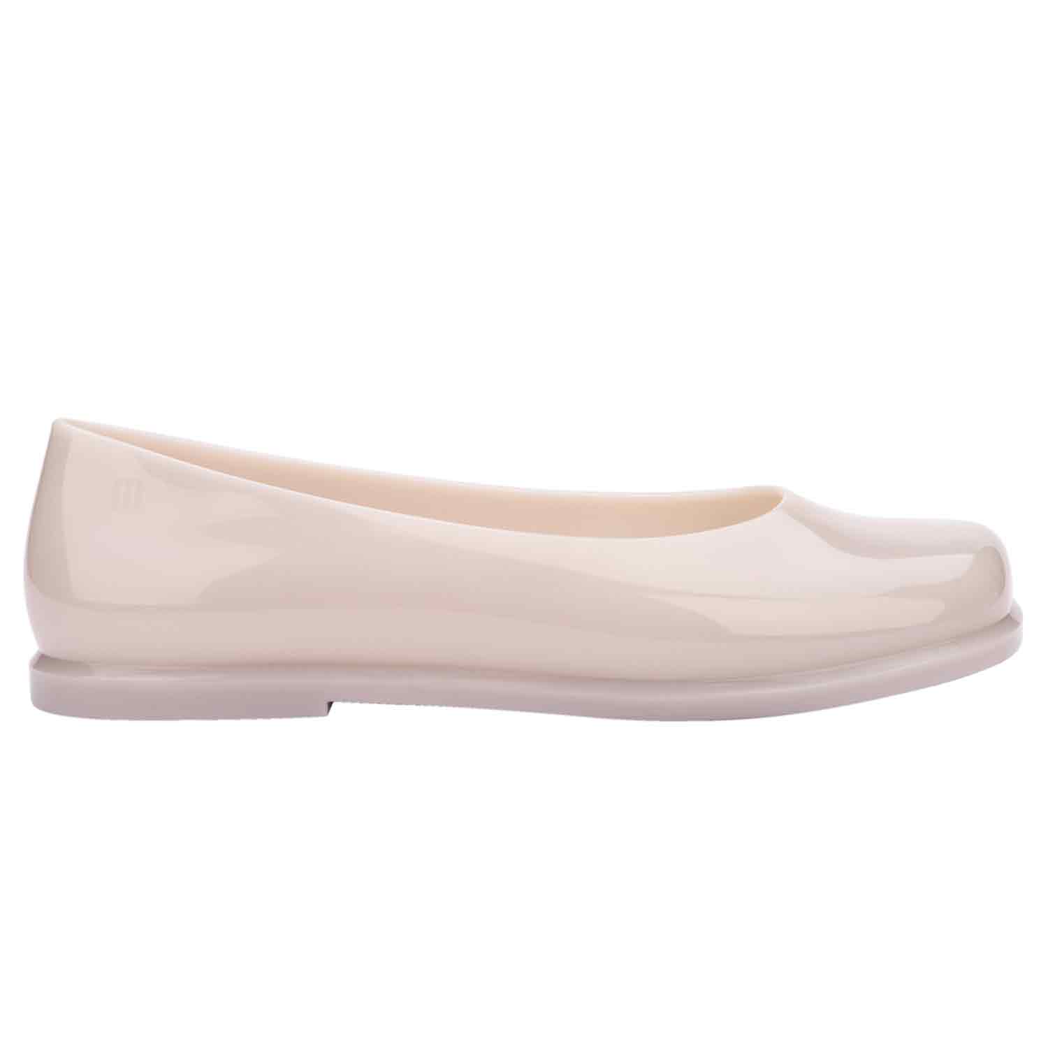 Melissa Women's Neutrals Ruby Ballet Style Flat - Milky Beige In Beige/red