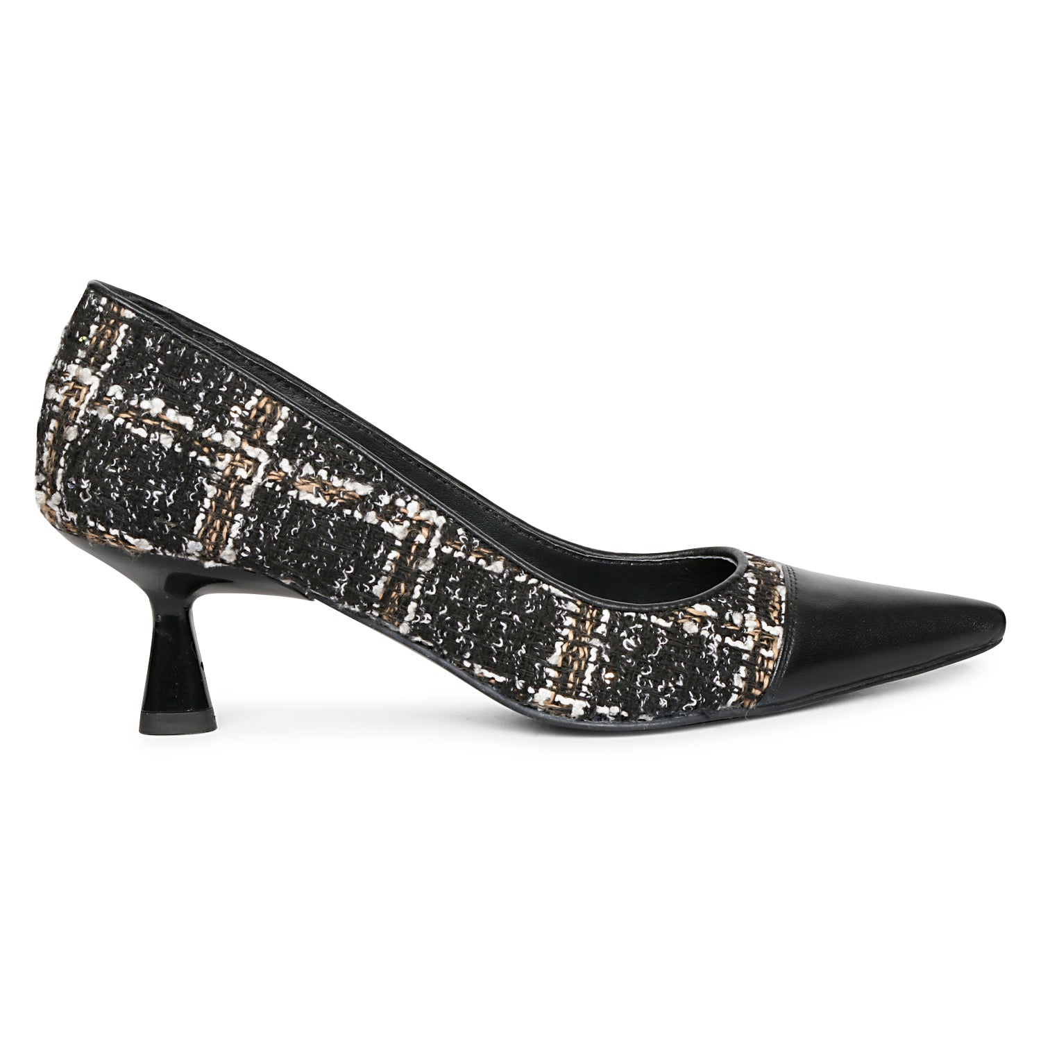 Saint G Bourbon Pointed Cap Toe Pump In Black