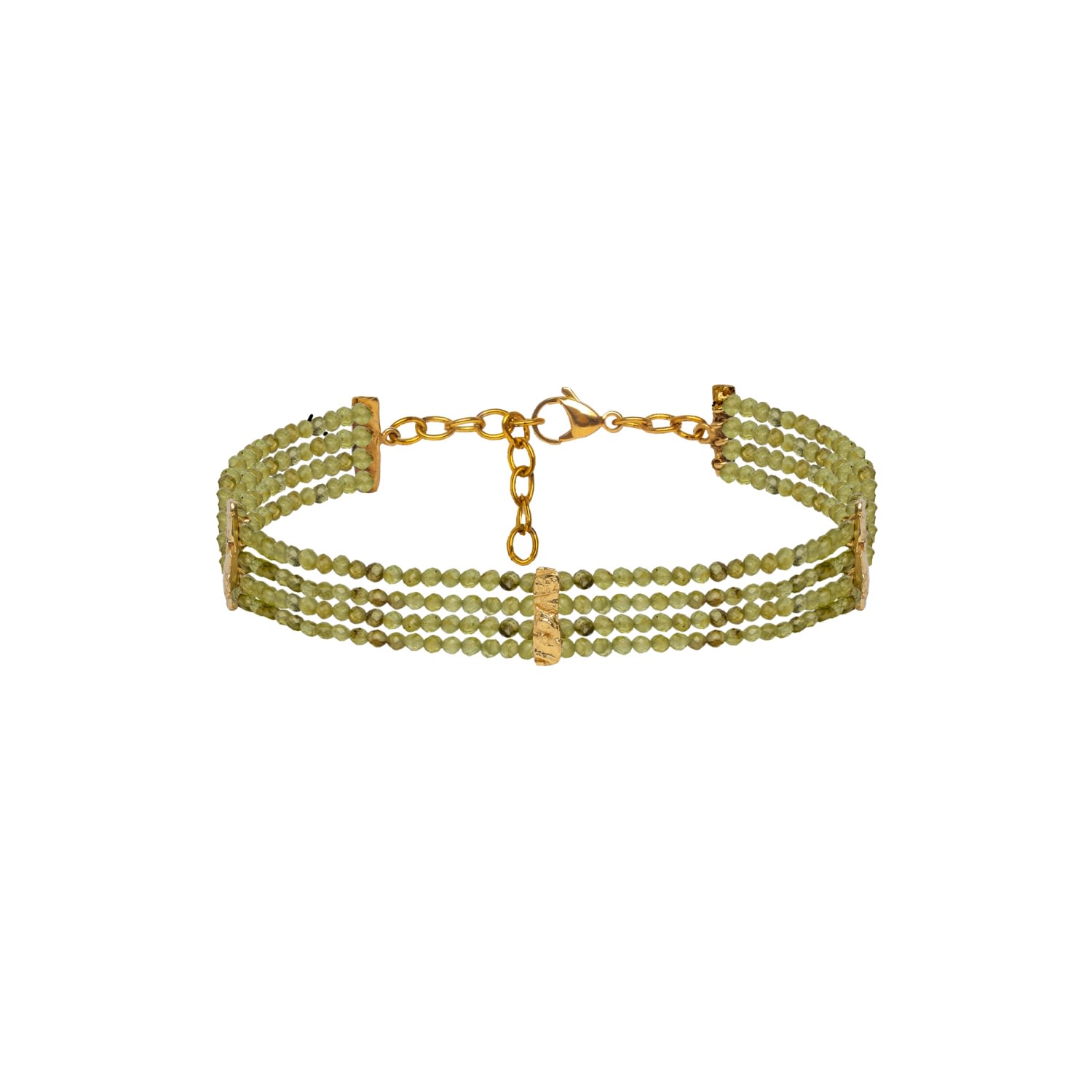 Lavani Jewels Women's Gold / Green Liliana Green Choker In Green