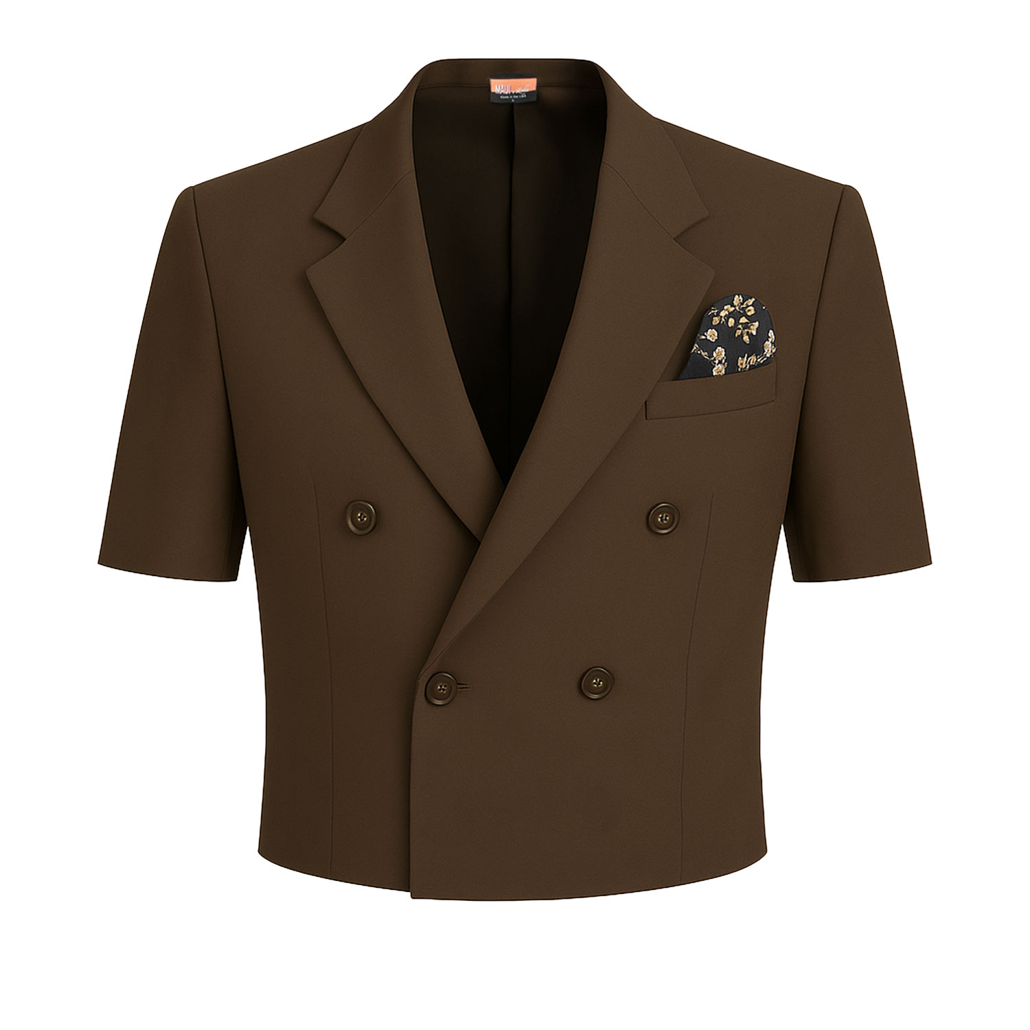 Maui X Lolita Men's Brown André Espresso Cropped Blazer