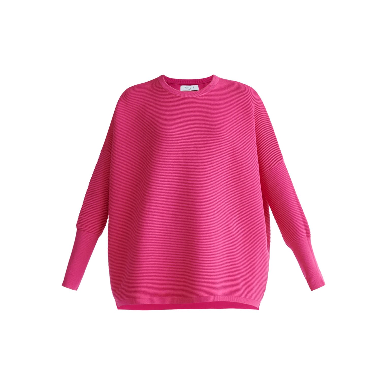 Women’s Pink / Purple Paisie Ribbed Jumper In Hot Pink S/M