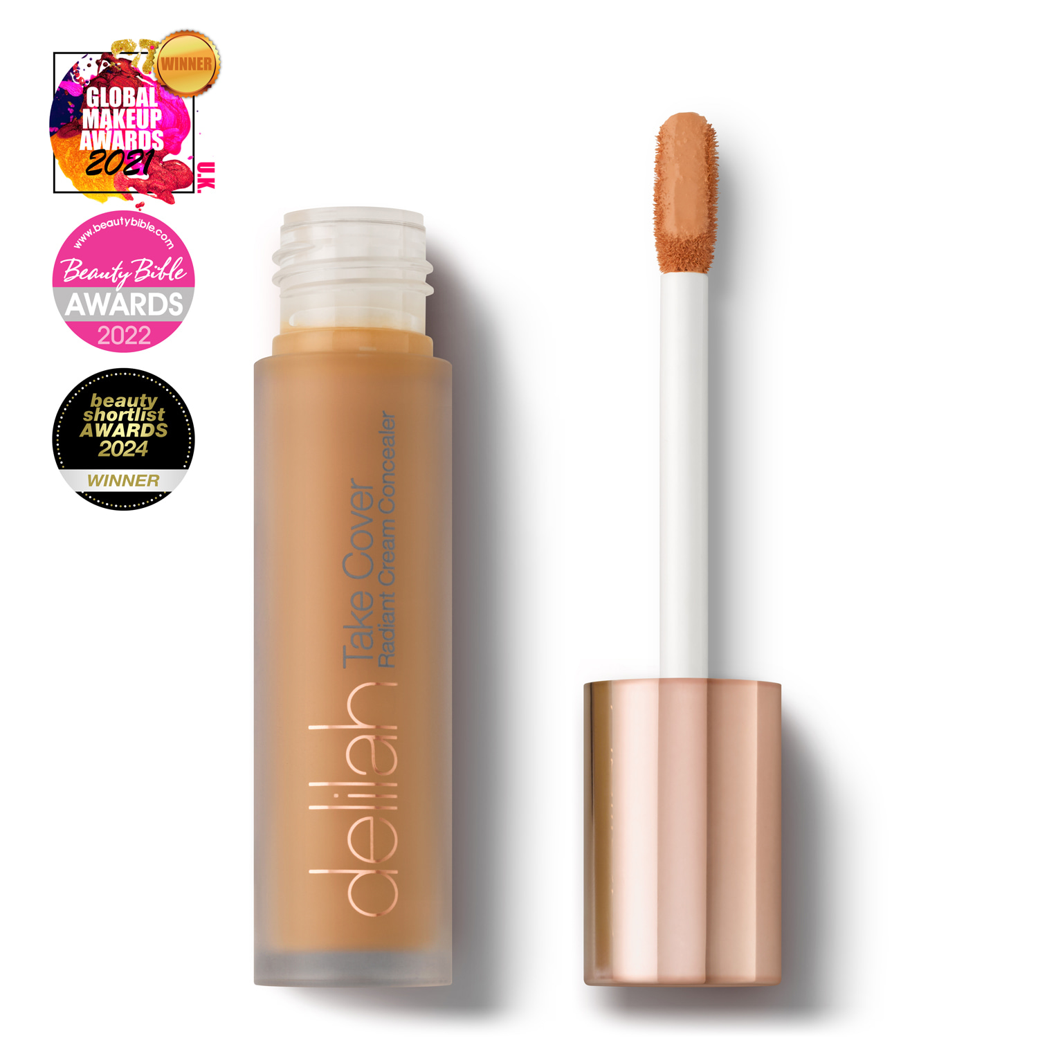 Delilah Brown / Neutrals Take Cover Radiant Cream Concealer Cashmere In Brown