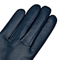 1861 Glove Manufactory Marsala - Women's Minimalist Leather Gloves In Jeans Blue Nappa Leather In Leather