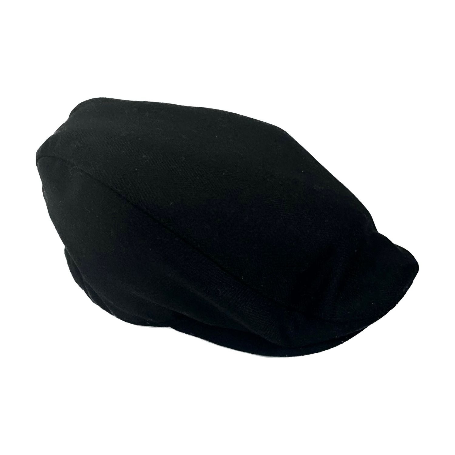 Men's Black Cashmere Flat Cap | Medium | Kinalba