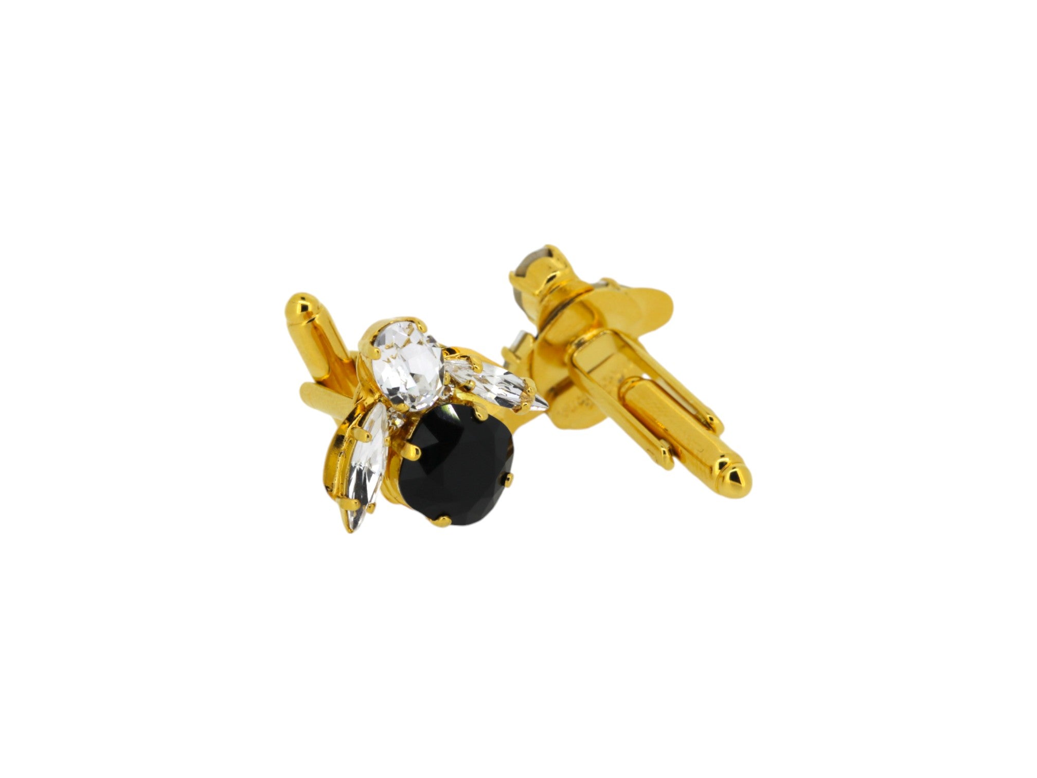 Vickisarge Men's The Black Bee Cufflinks In Gold