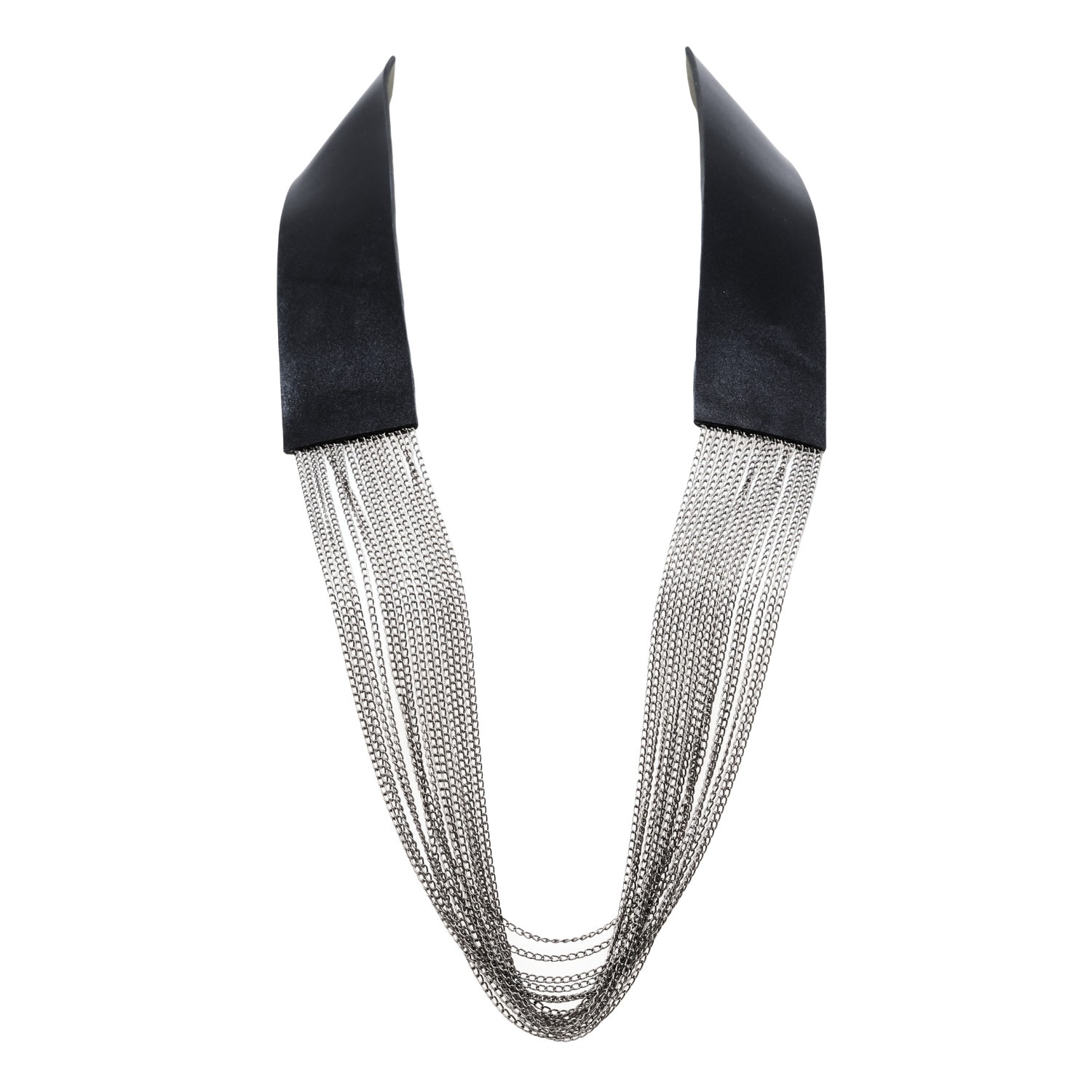 Women’s Leather Multilayer Chain Necklace-Zaha Plik X Haya