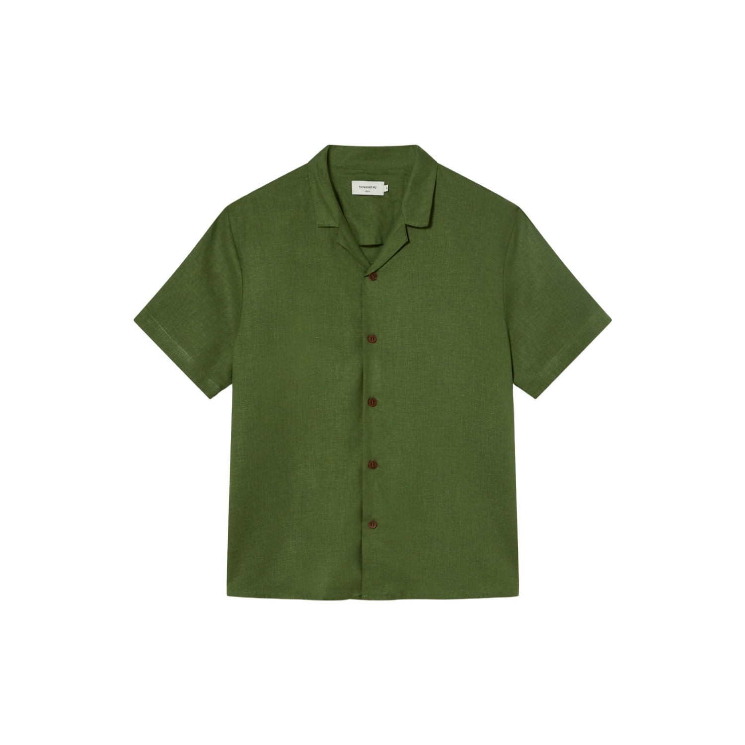 Thinking Mu Men's Green Hemp Jules Unisex Shirt