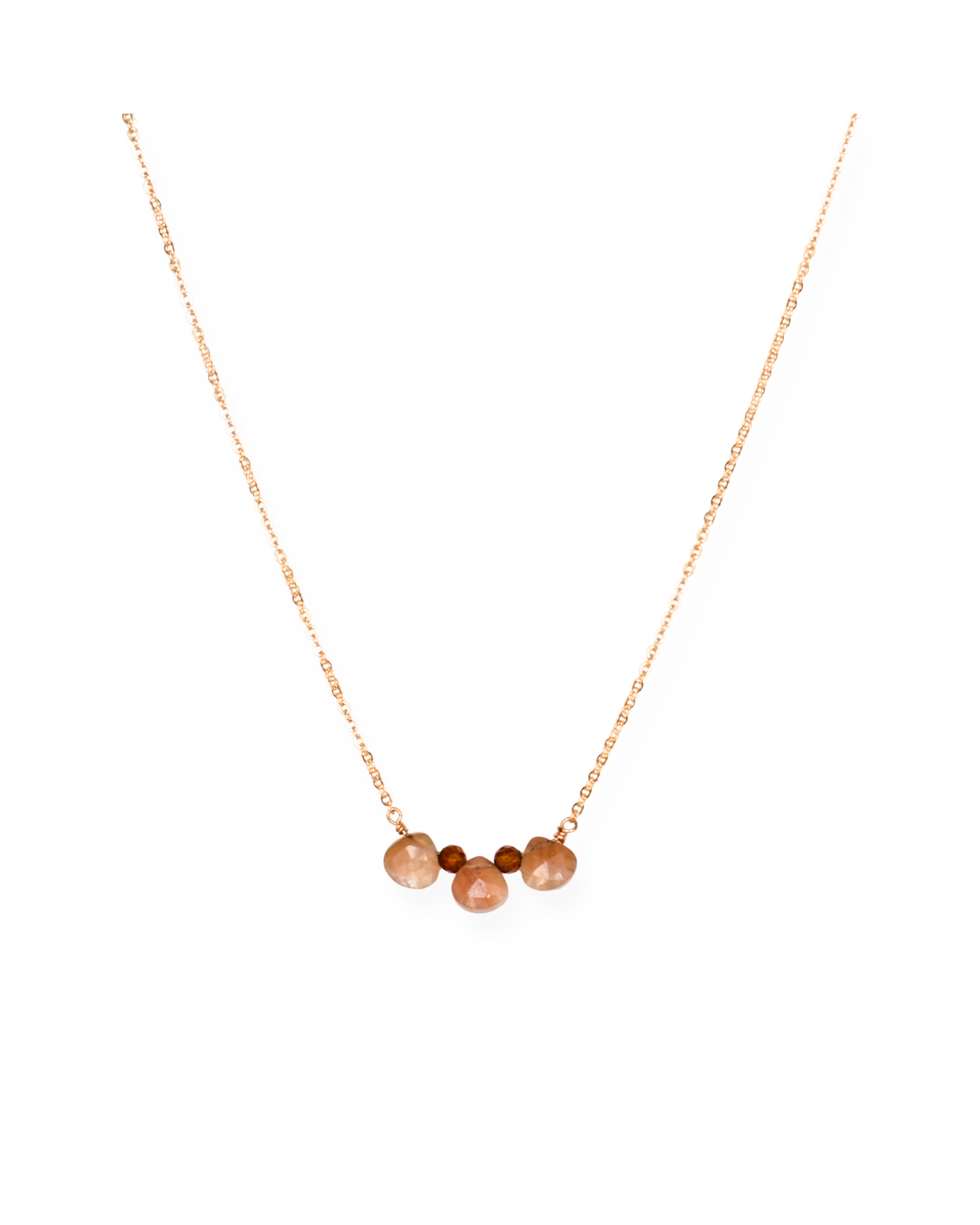 Inari Jewellery Women's Orange / Gold / Brown Golden Hour Necklace In Pink
