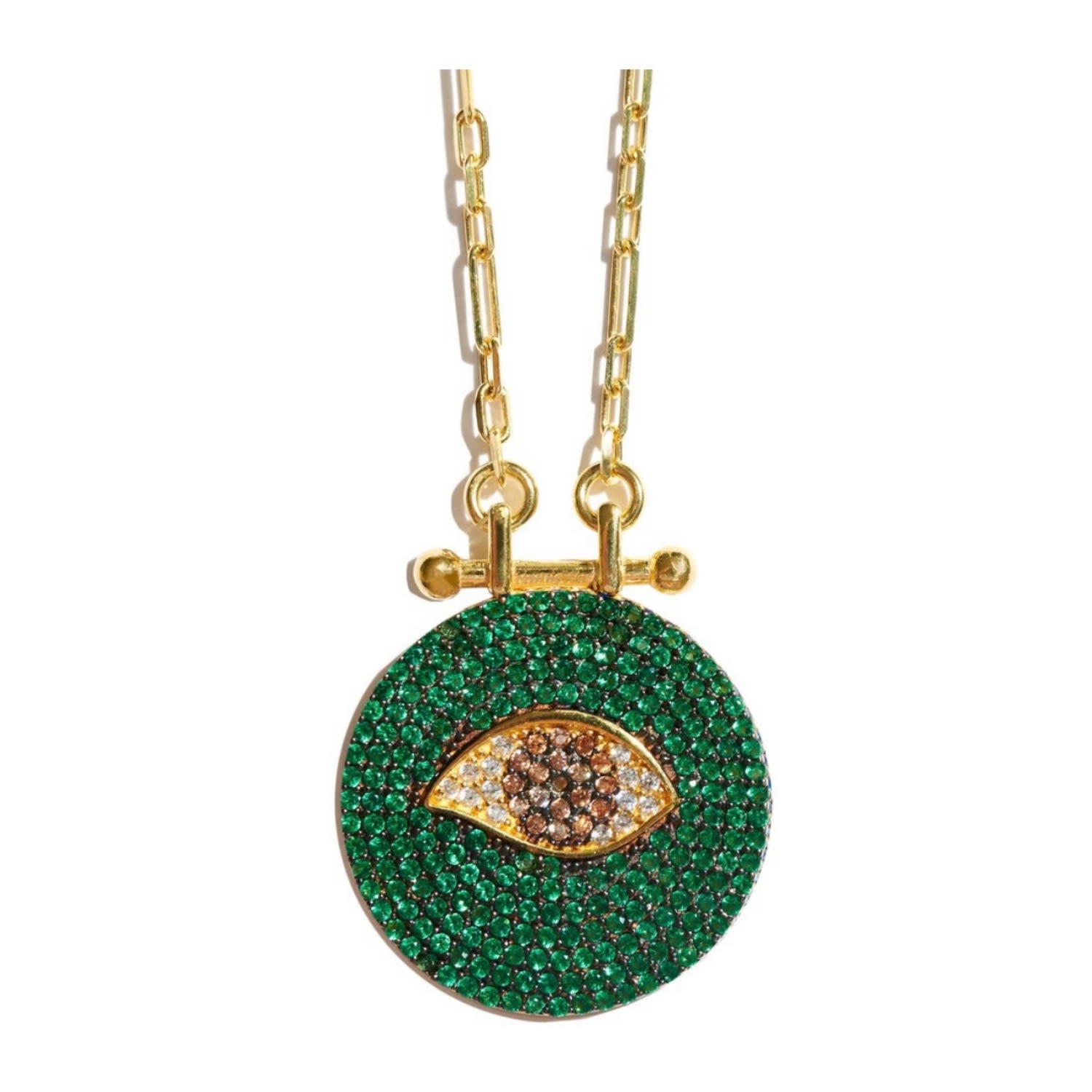 Women’s Gold / Silver Evil Eye Protection Talisman Pendant Necklace Selen Jewels