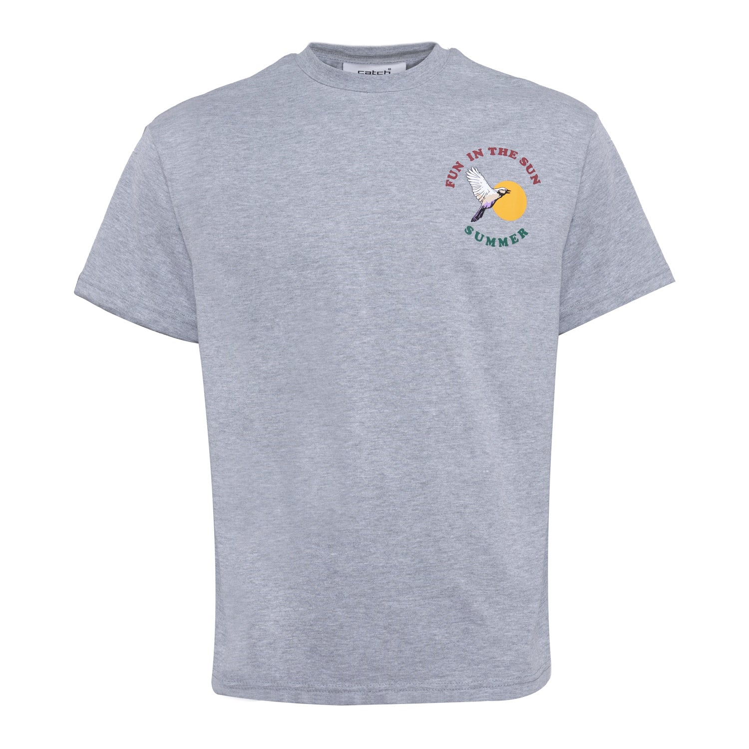 Snob Love Men's Cotton Tshirt -sun Grey In Grey