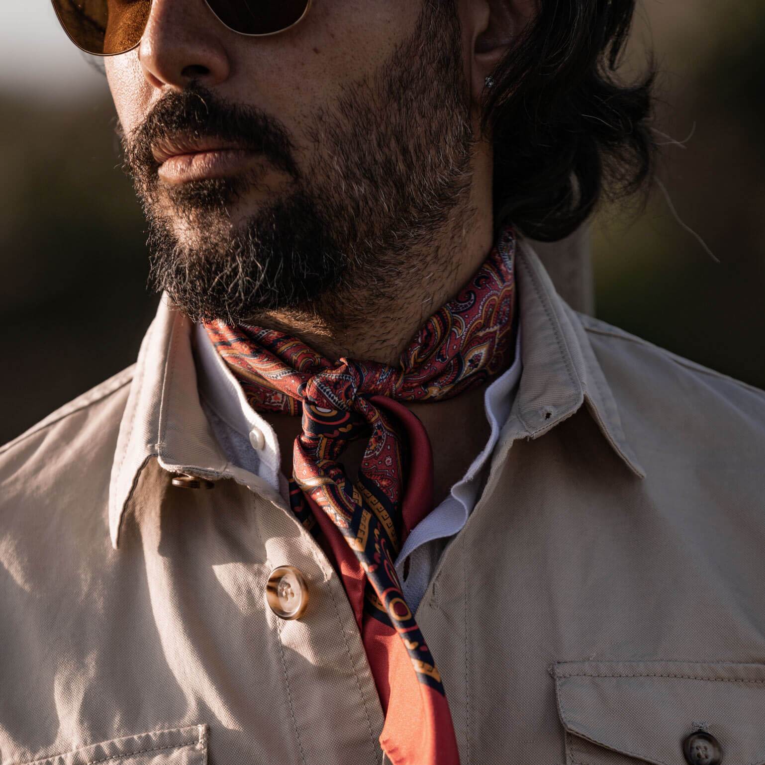 Espada - Silk Neckerchief - Chocolate