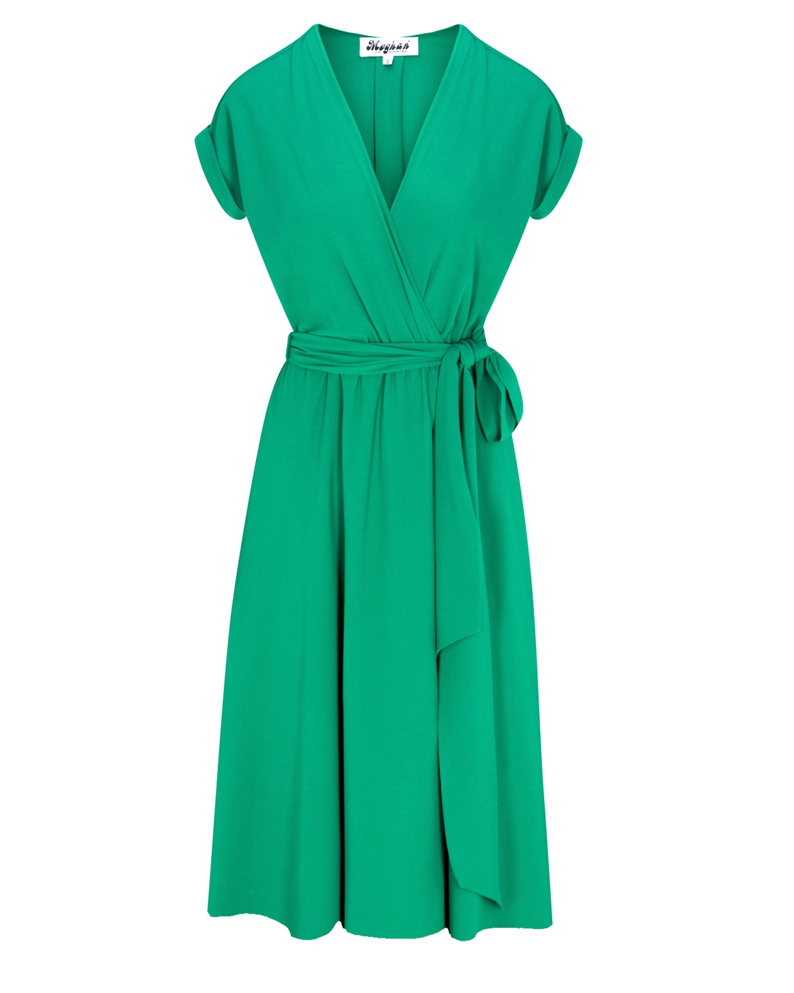 Meghan Fabulous Women's Green Jasmine Midi Dress - Emerald
