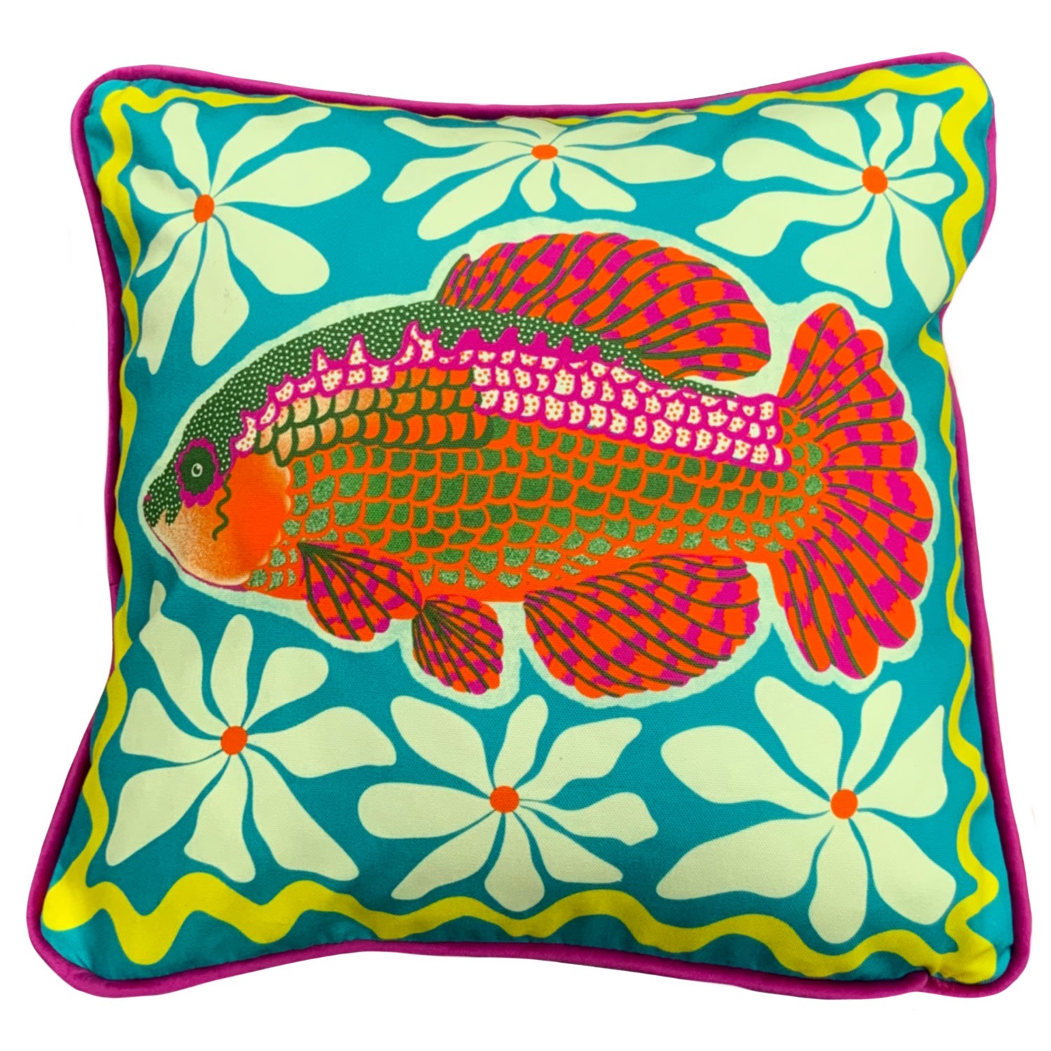 Funky Fish Cushion The Neighbourhood Threat