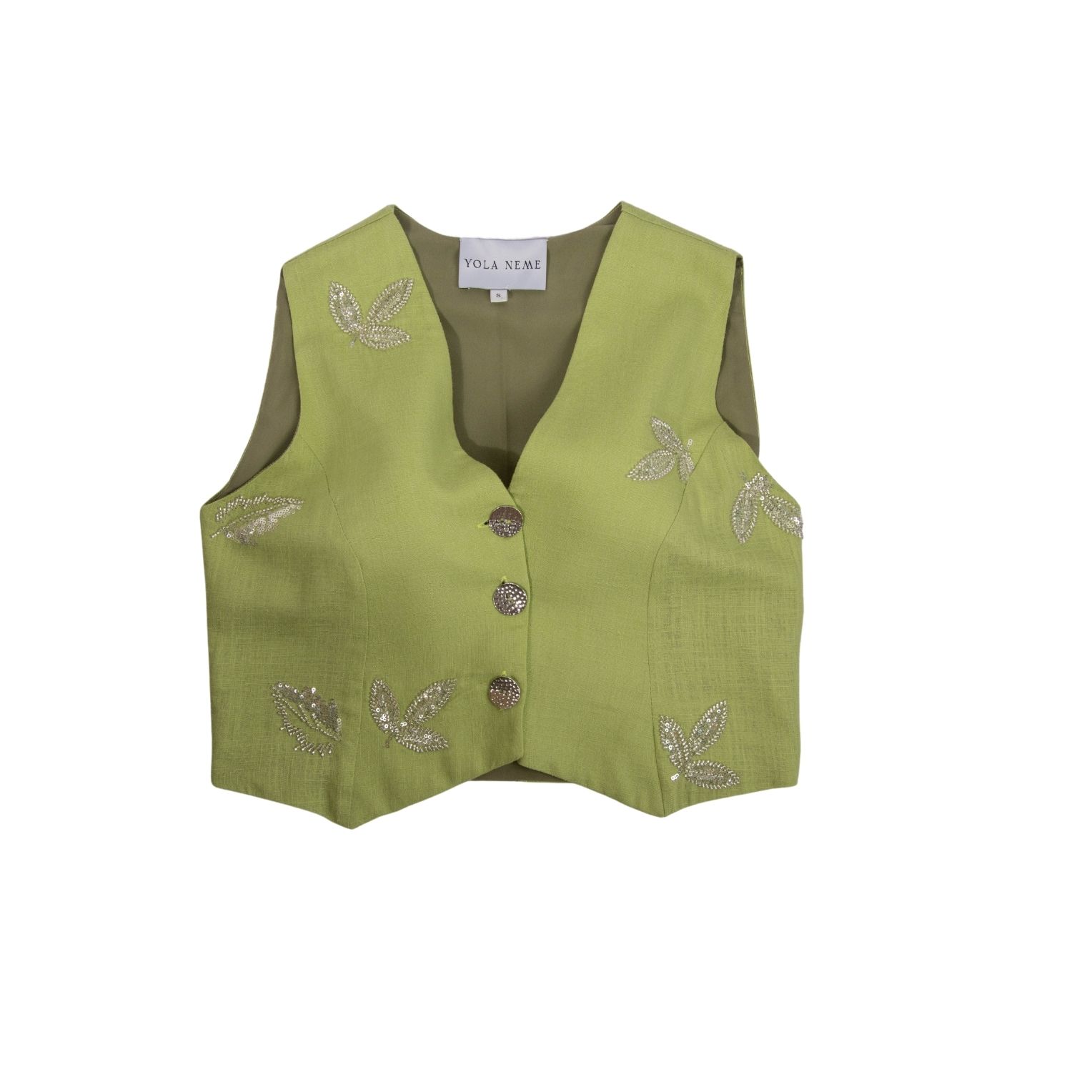 Yola Neme Women's Green Camelia Top In Green
