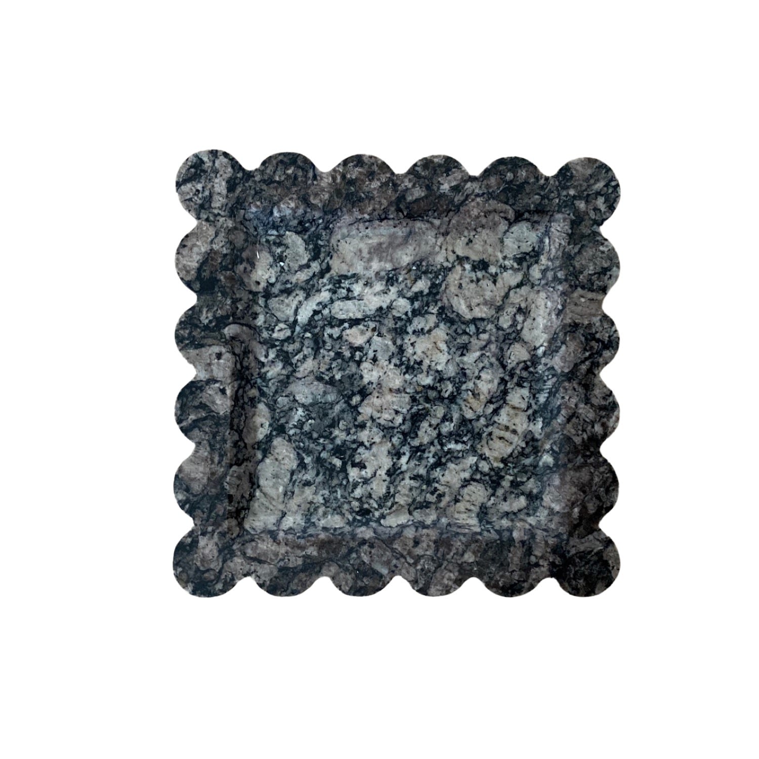 Aesthete Label Midnight Hour Marble Tray In Blue