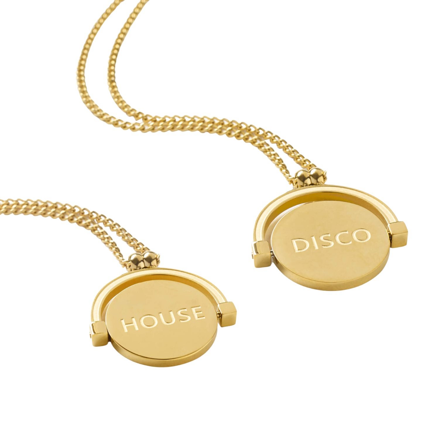 Hoops + Chains Ldn Women's Gold House/disco Spinner Chain In Gold