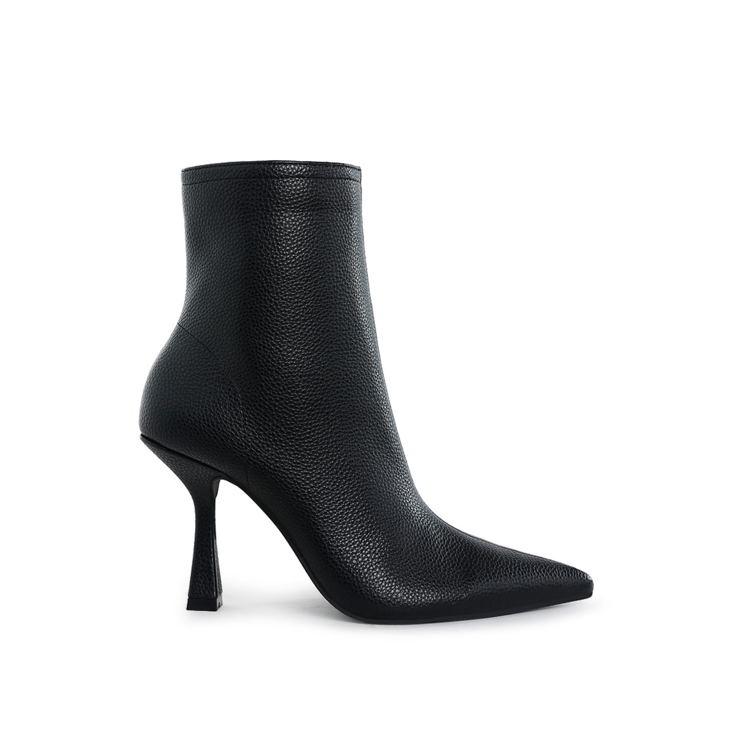 Rag & Co Women's Farnak Pleather Pointed Toe Ankle Boots In Black In Black