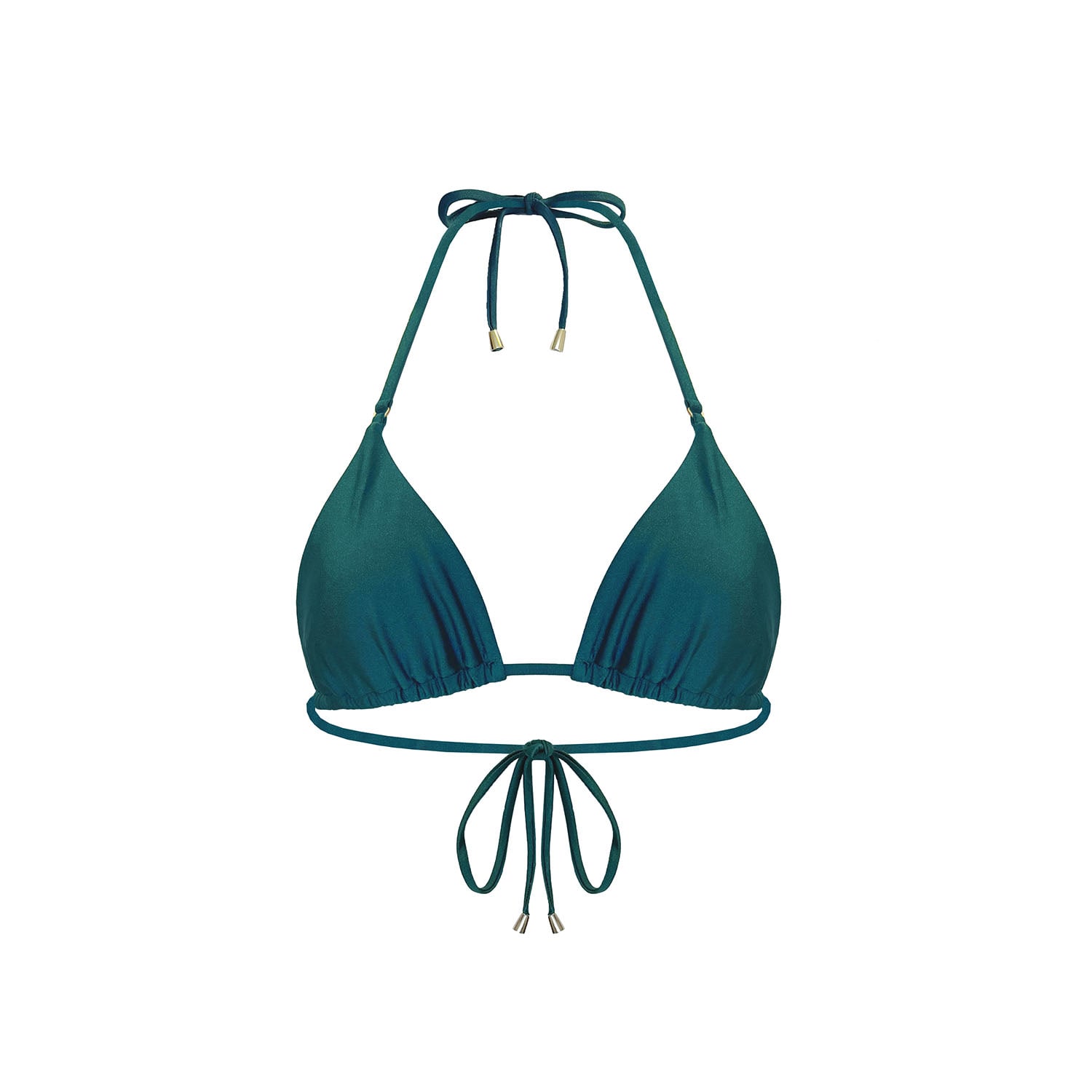 Monarch Women's Green Kaia Triangle Bikini Top - Emerald In Green