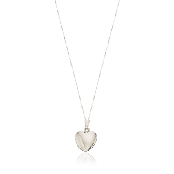 Lily & Roo Sterling Silver Small Heart Locket In Heart