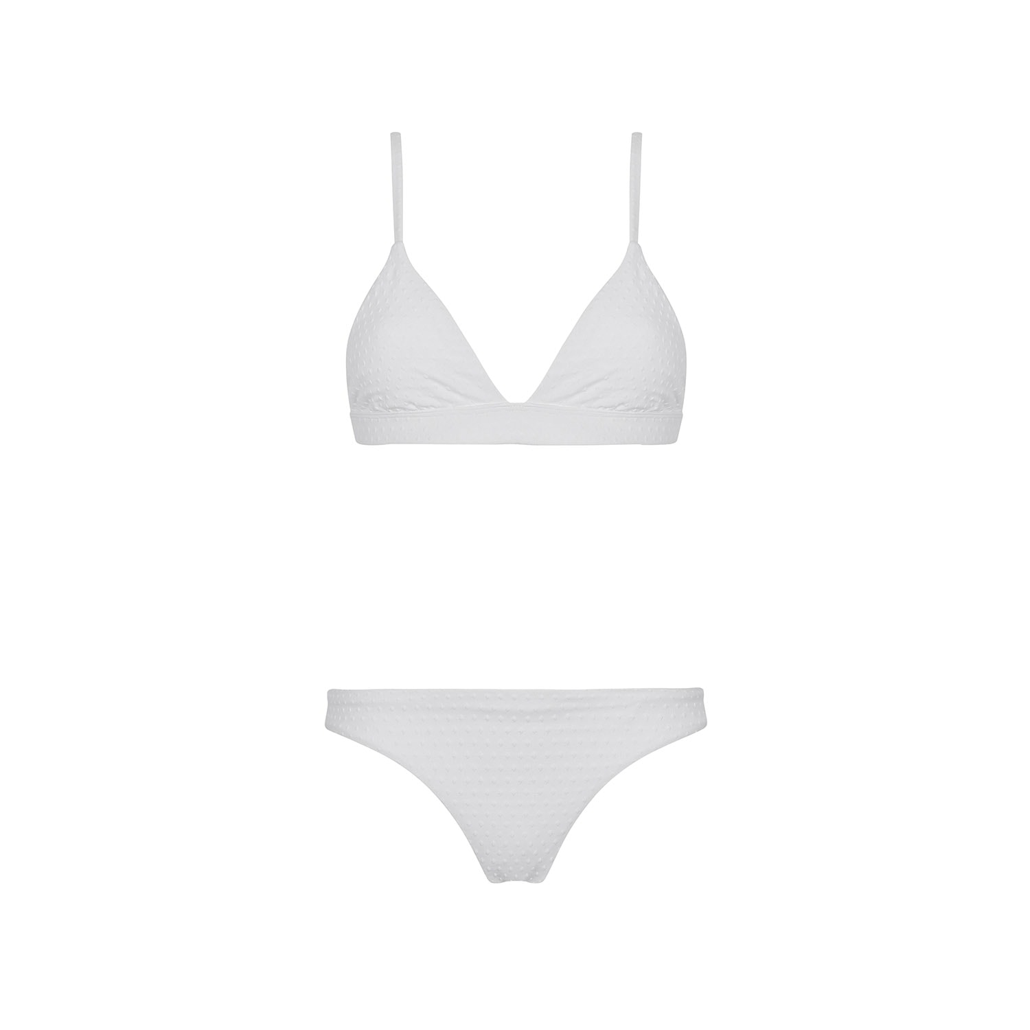 Women’s White Antibes Fixed Triangle - Classic Bottom Medium Aguaclara