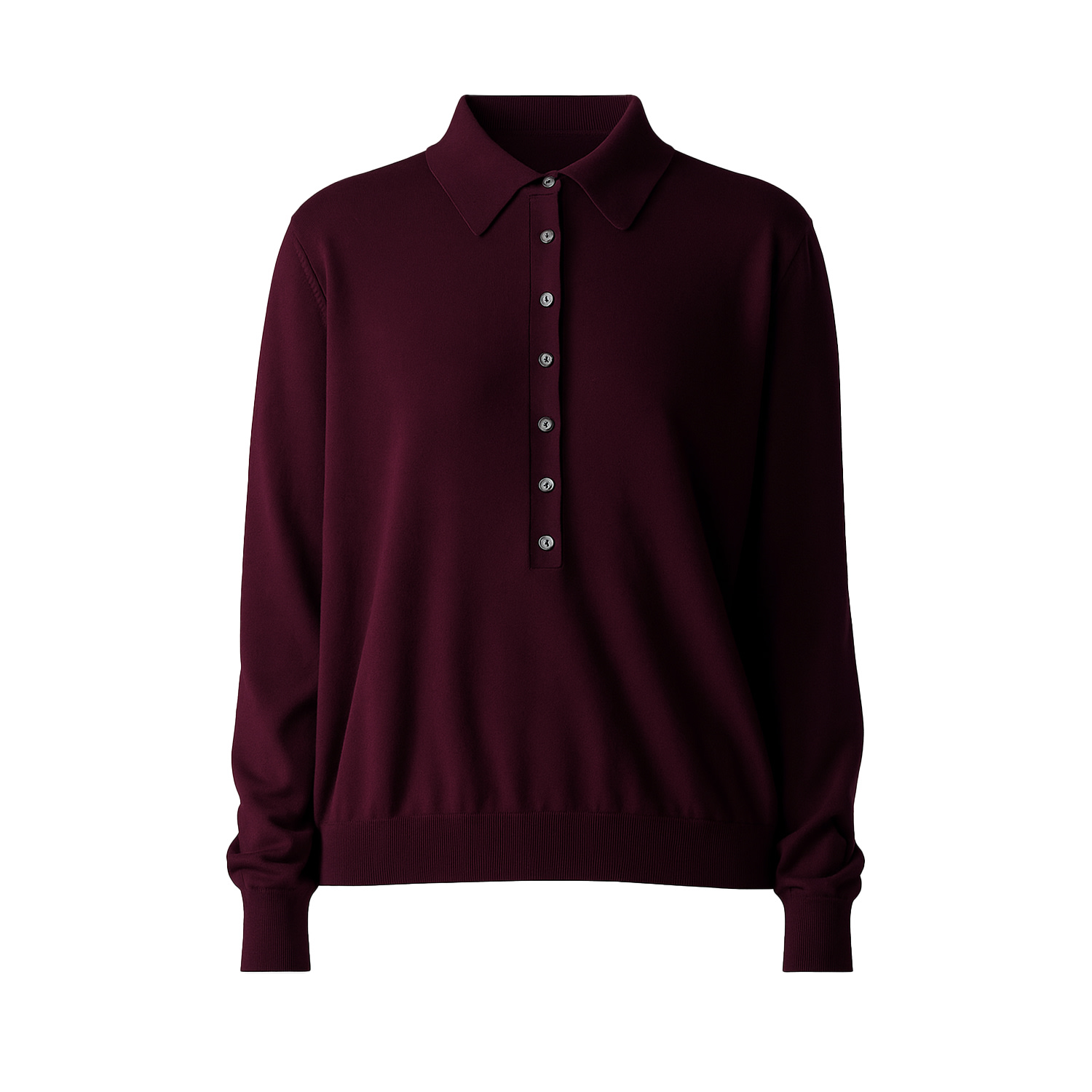 Ats The Label Women's Red Nara Maroon Knit Top In Burgundy
