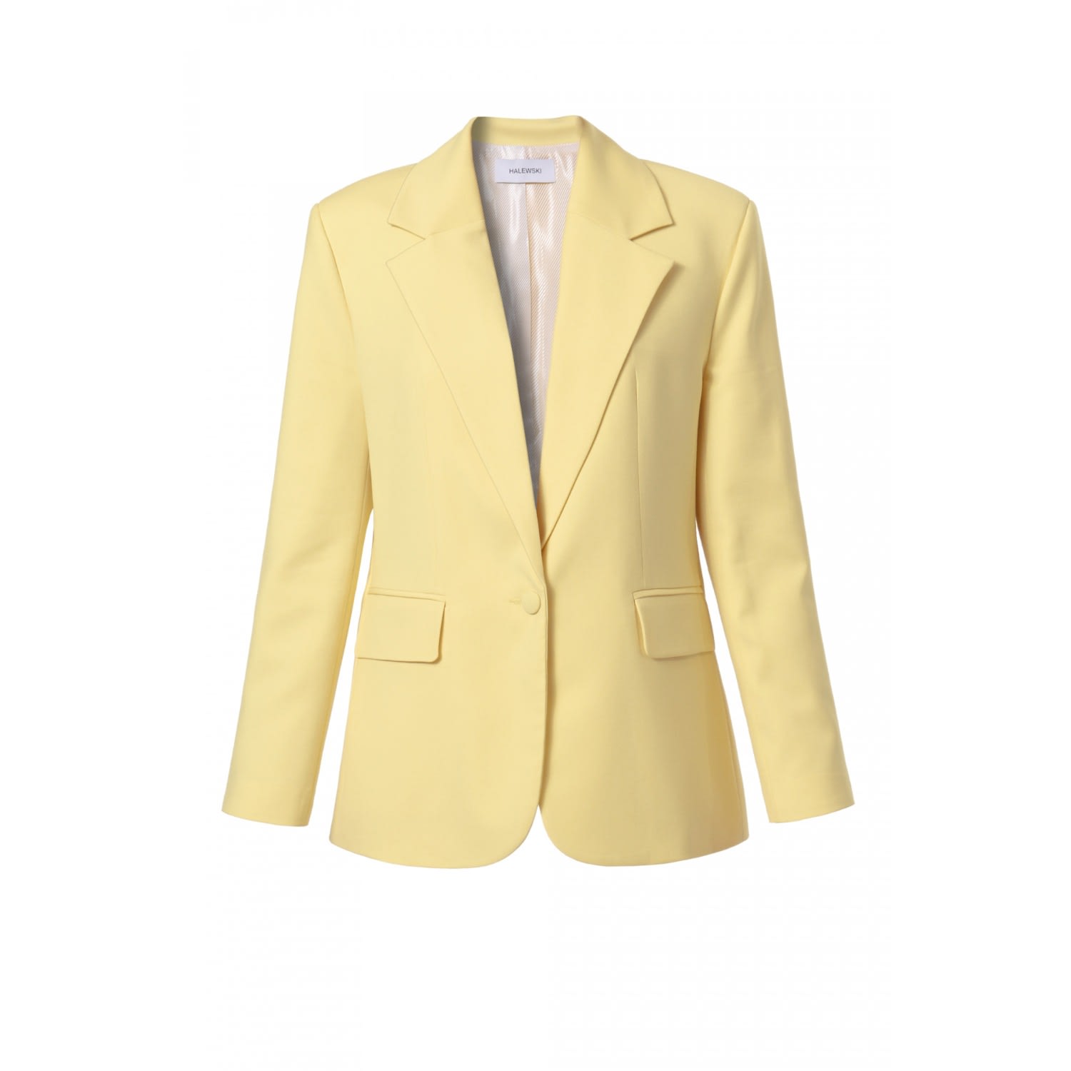 Aggi By Halewski Women's Yellow / Orange Tatiana Butter Yellow Oversized Blazer In Yellow