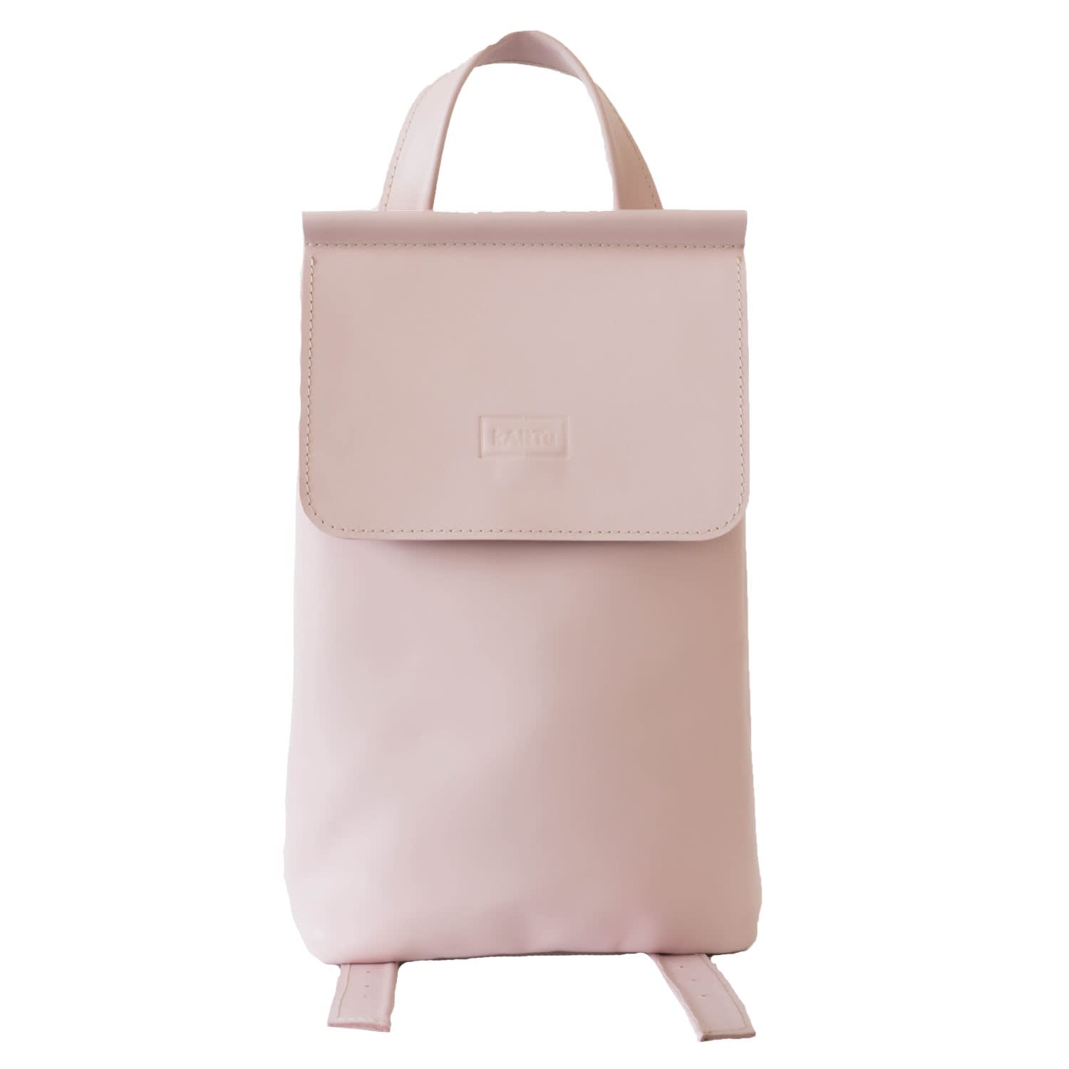 light pink leather backpack