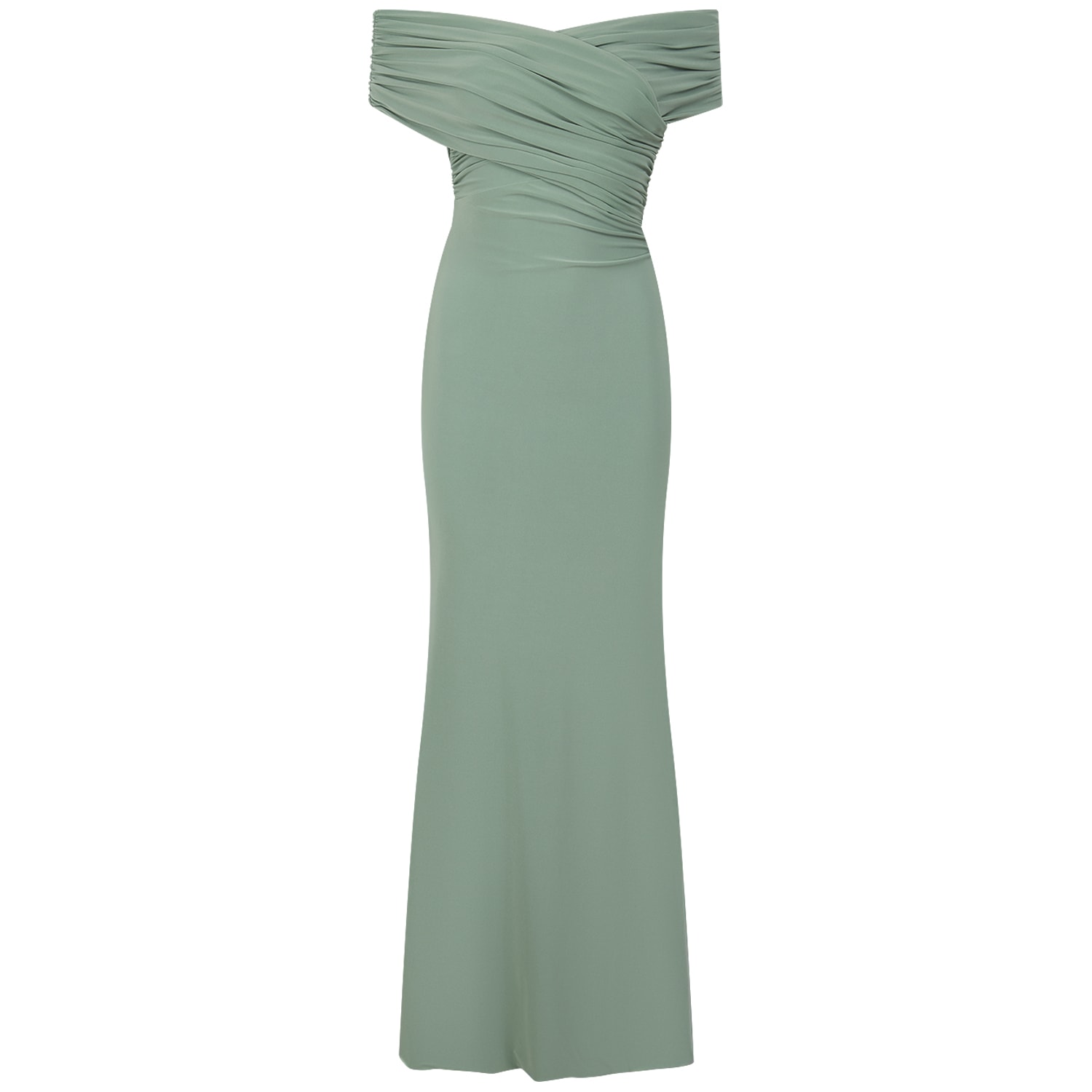 Celestine & Mae Women's Green Primula Crossover Maxi  Dress