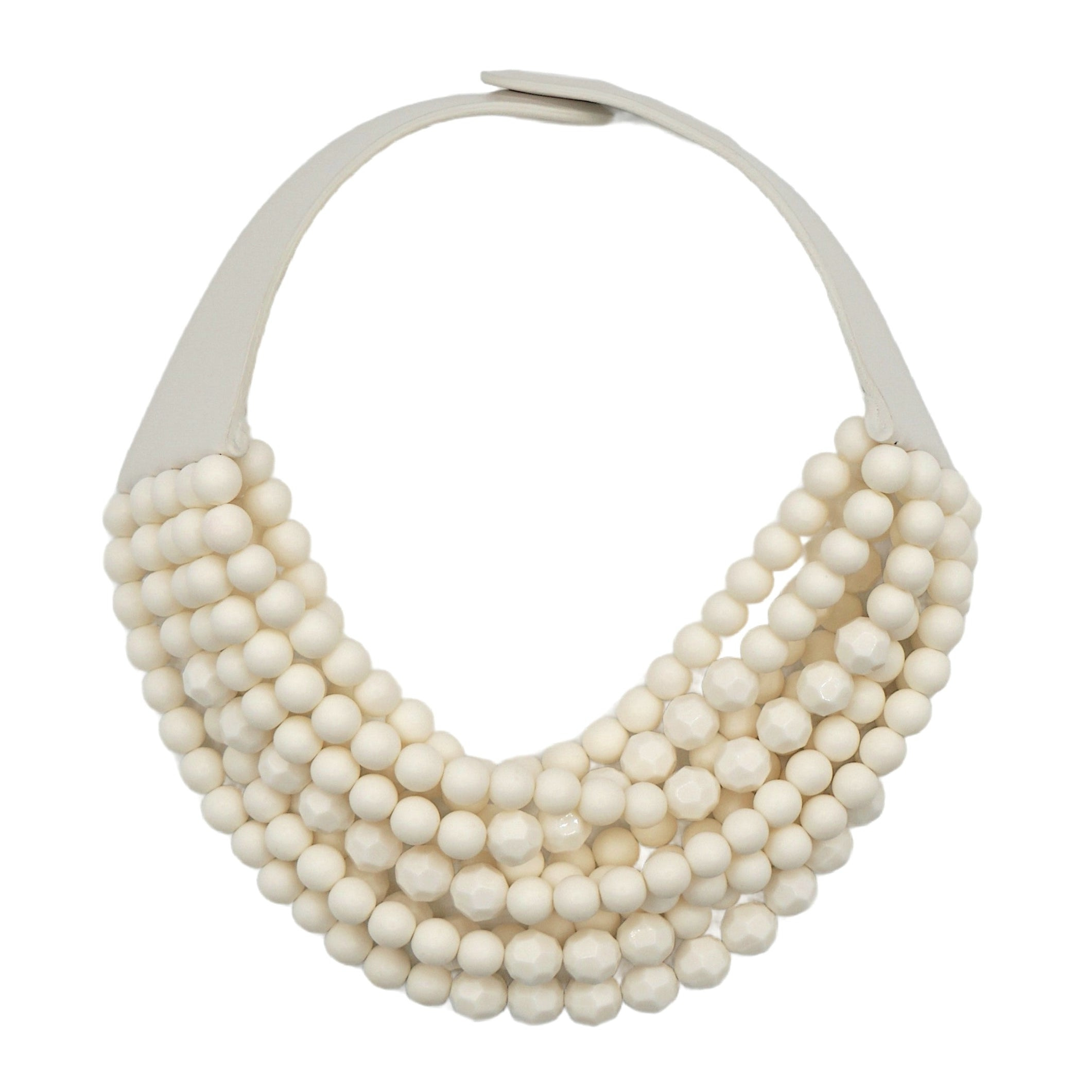 Fairchild Baldwin Women's White / Neutrals Marbella Matte Cream Necklace