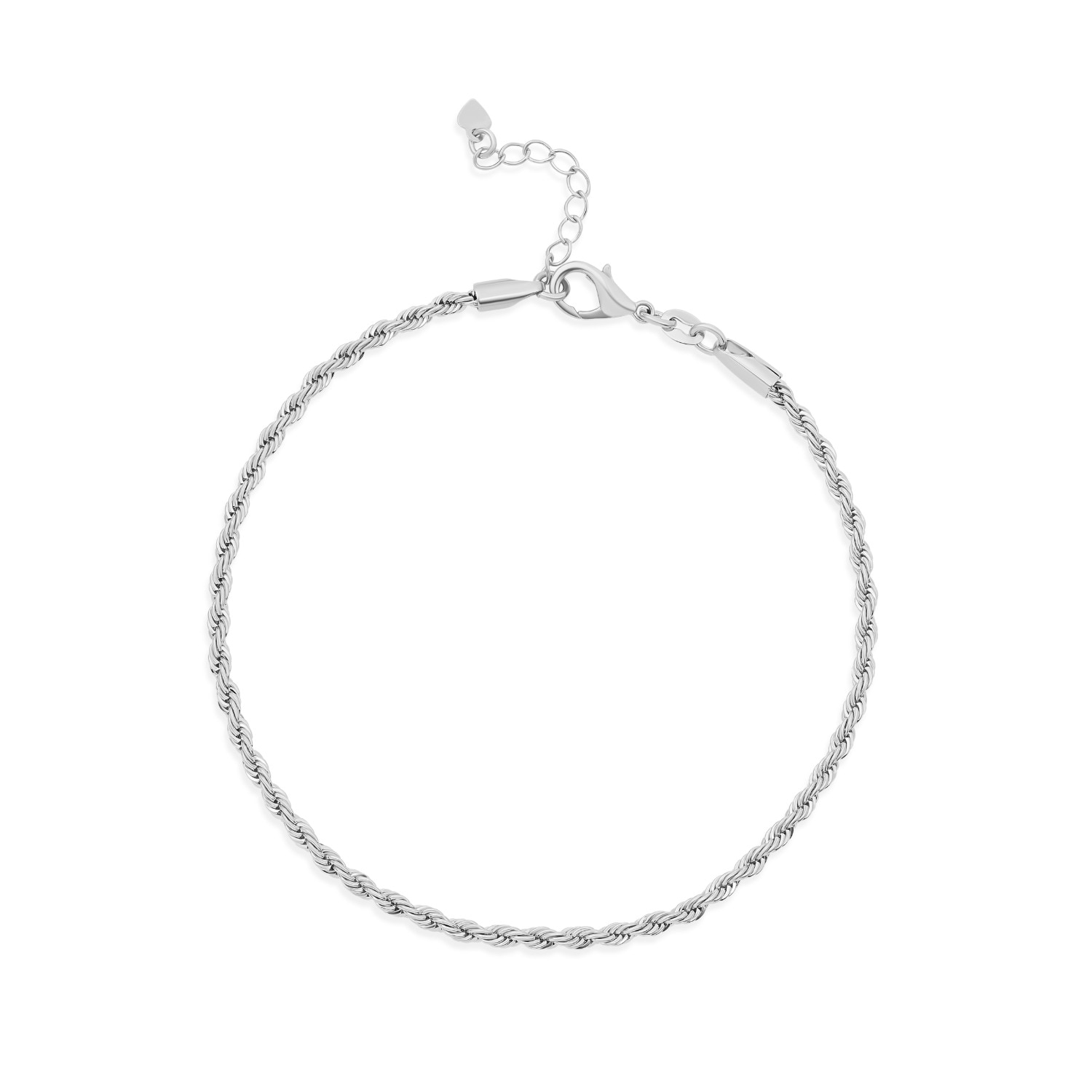 Shymi Women's Rope Anklet - Silver In Silver