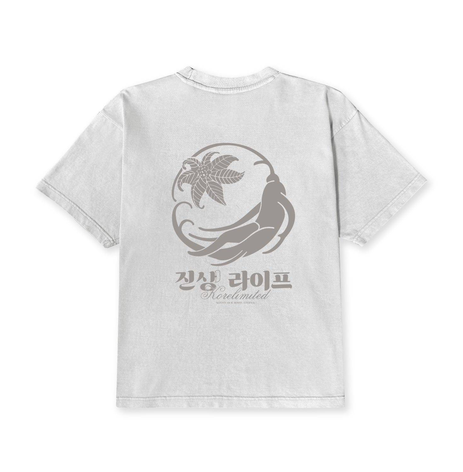 Korelimited Men's Grey Ginseng Life Tee In Stone In Gray