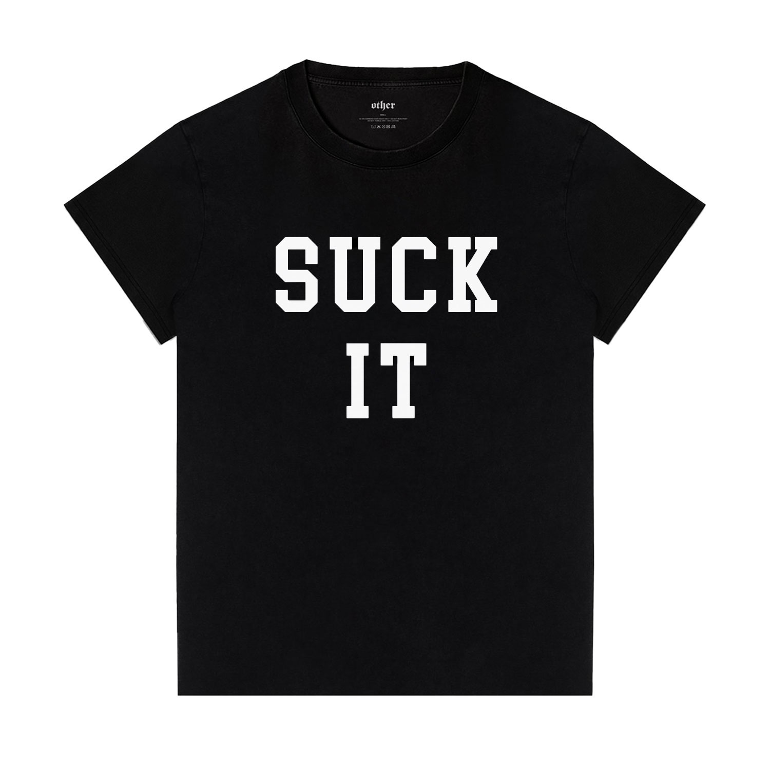 Women’s Suck It - T-Shirt - Black Small OTHER UK