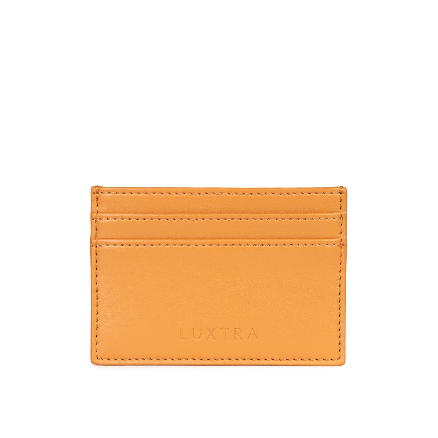 Women’s Neutrals / Yellow / Orange Pumpkin Card Holder / Appleskin Vegan Leather Betterleather Collective