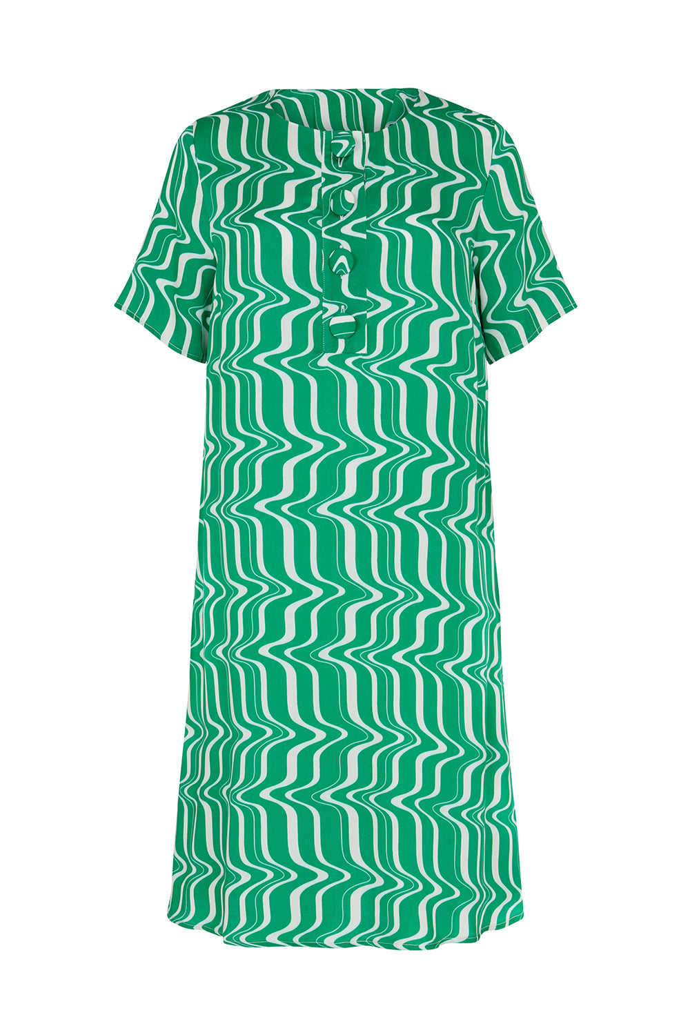 Women’s Green Jane Wave Dress Extra Small Mirla Beane