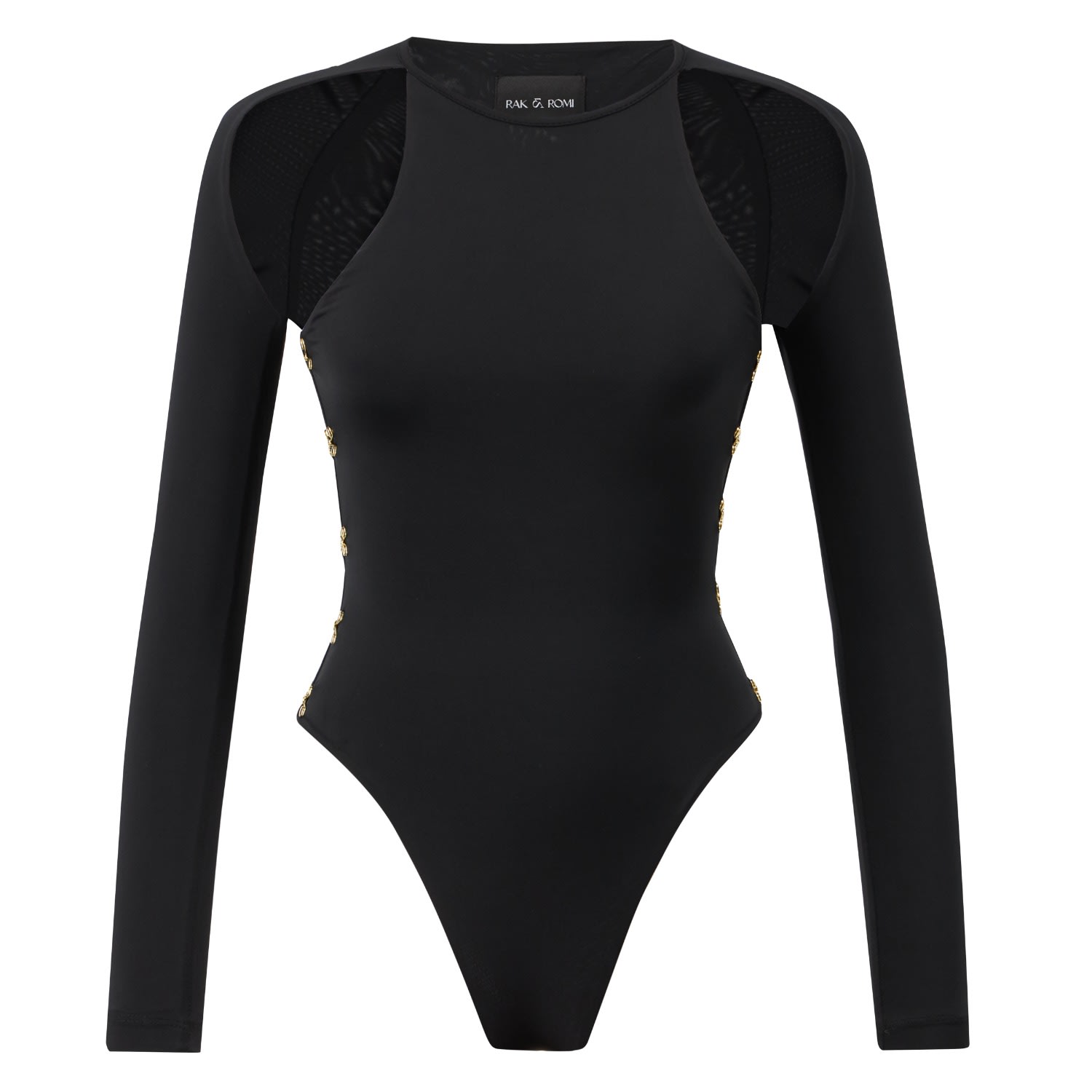 Women’s Faye Bodysuit In Black Extra Small Rak & Romi