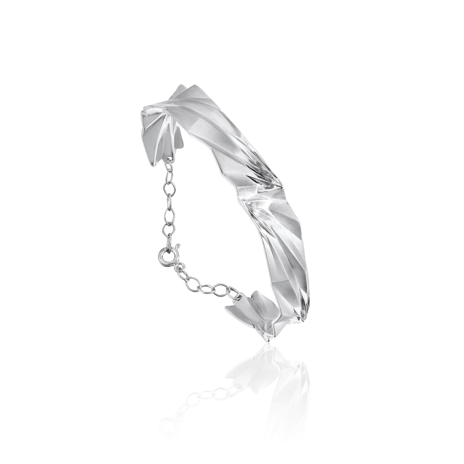 C|nd|n By Candan Balto Women's Reflection Silver Cuff Bracelet In Metallic
