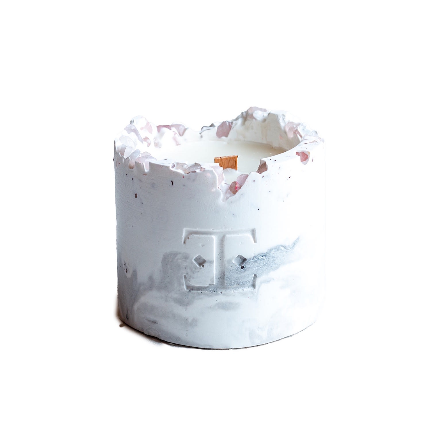 Esti Living Silver Glow Gemstone Candle Small