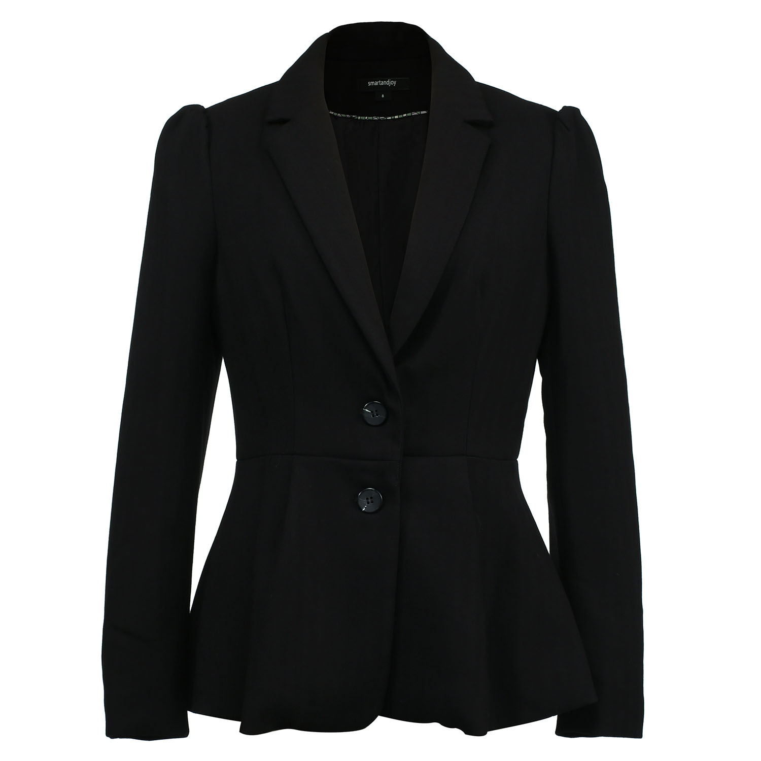 Smart And Joy Women's Fit And Flare Blazer - Black In Black