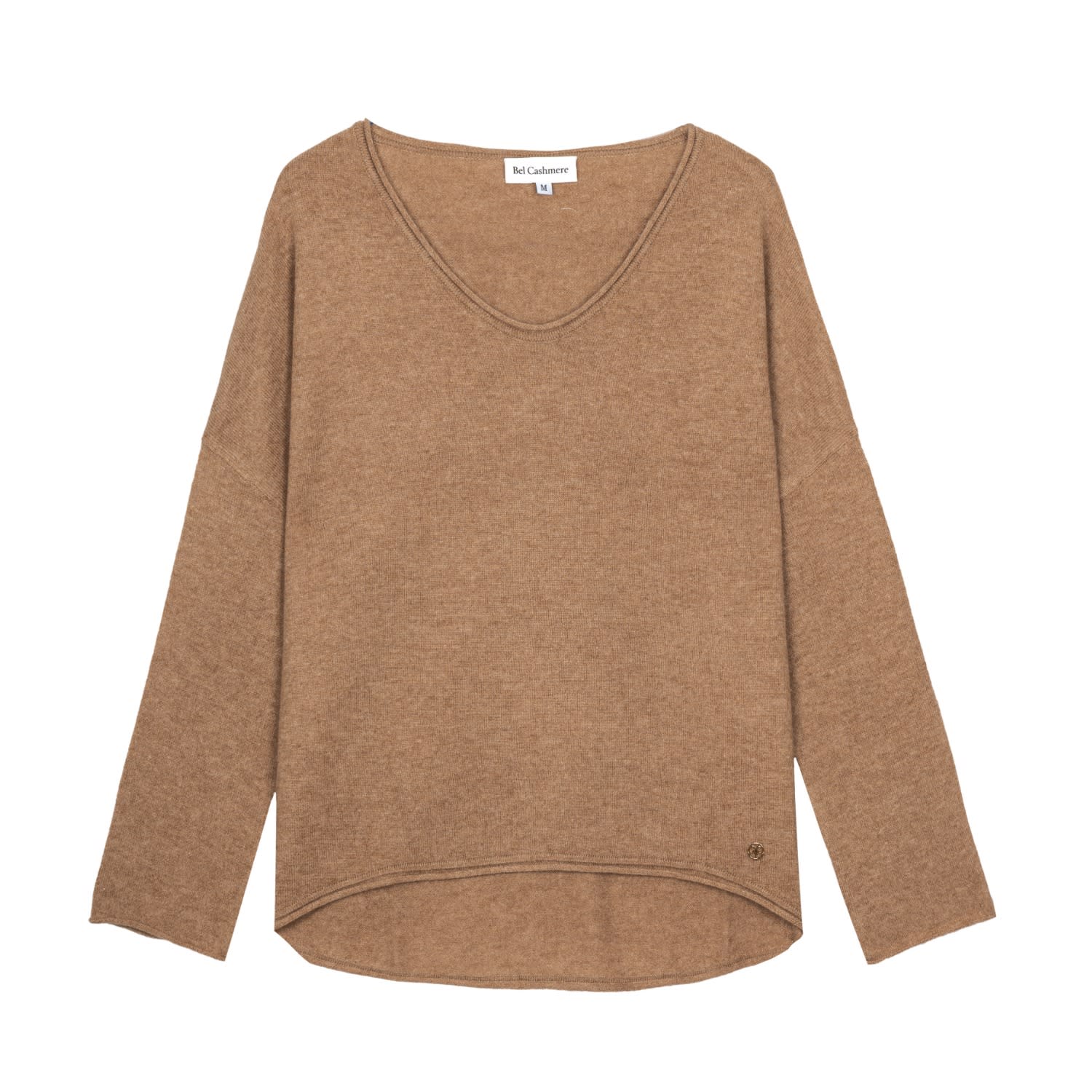 Bel Cashmere Women's Brown Anais Cashmere Sweater Camel In Brown