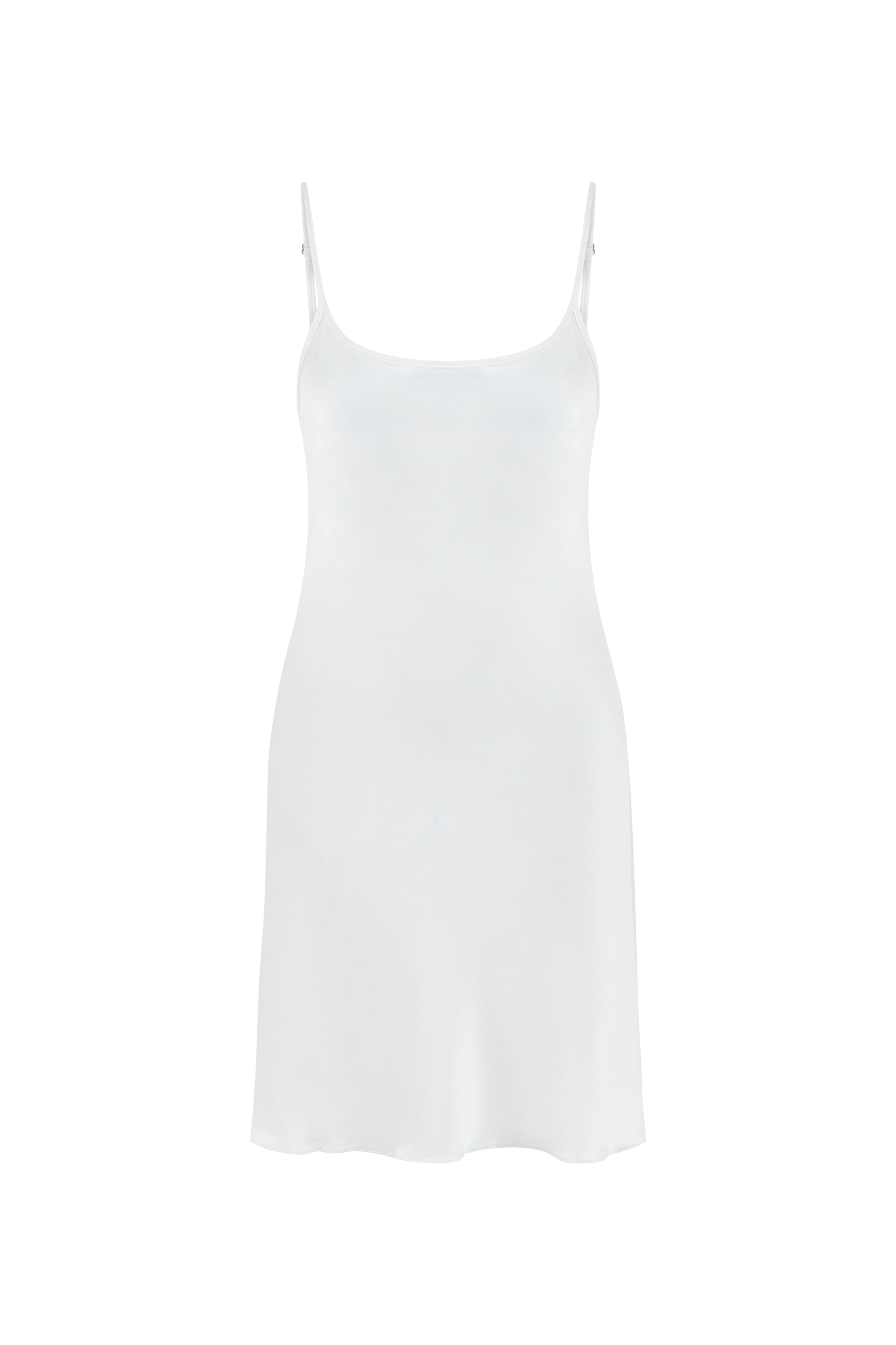 Mers Silk Women's White Lyra Silk Nightdress In White