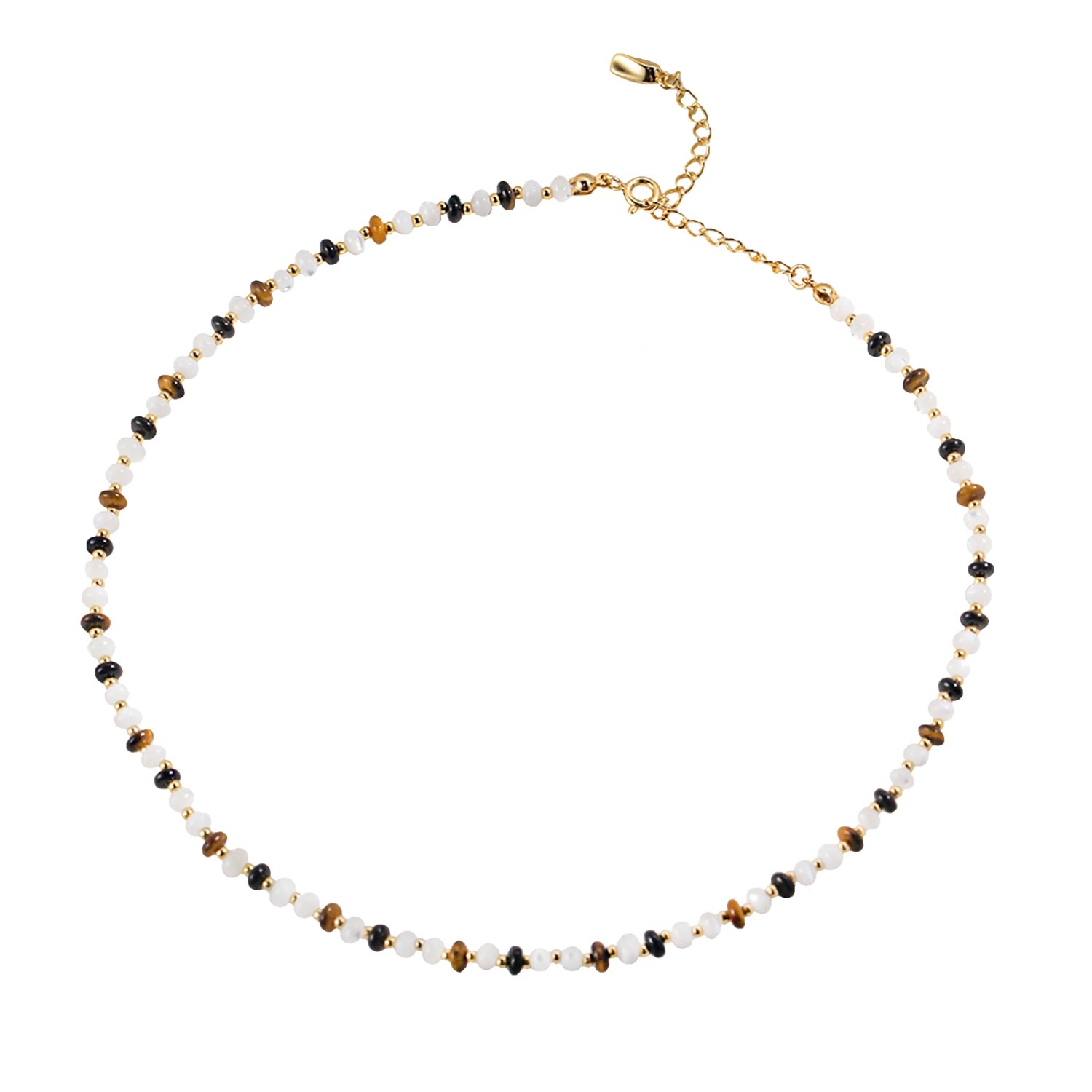 Women’s Brown Tigereye Gemstone Mixed Necklace Ms. Donna