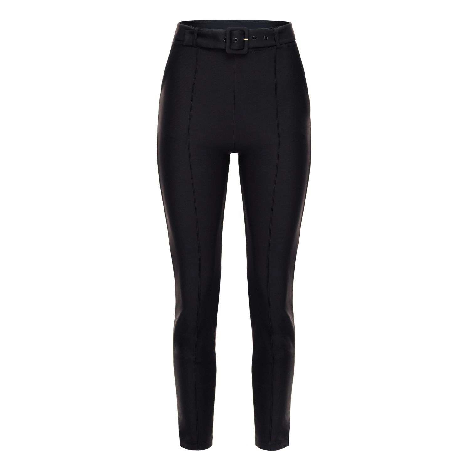 Goldie Byrd Belted Hybrid Pants In Black