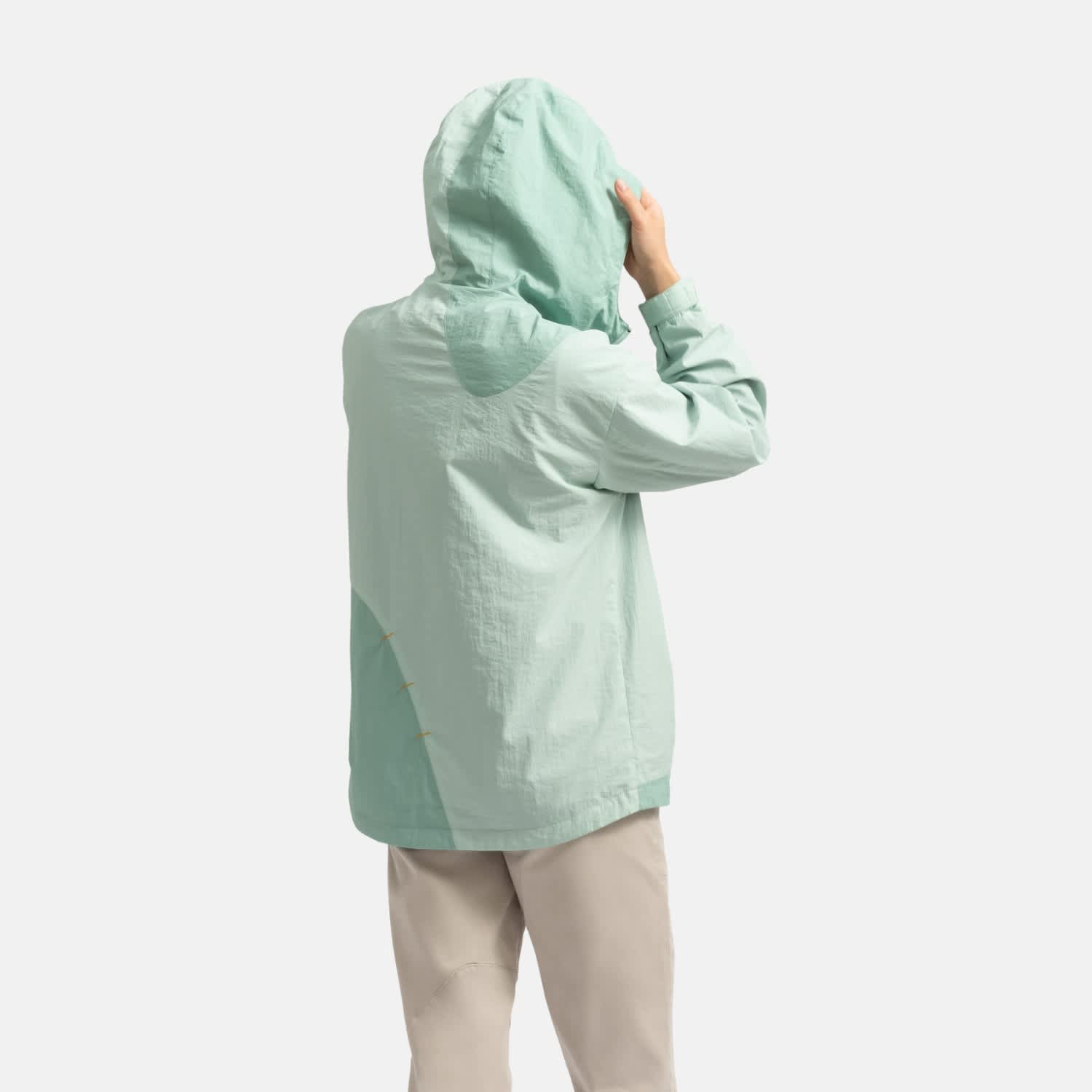 Mint green deals rain jacket