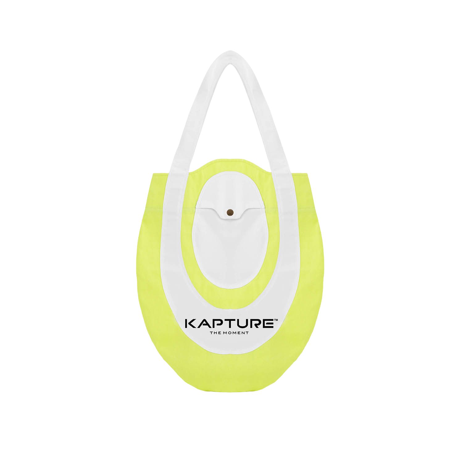 Women’s Yellow / Orange / White Tyo Tote Bag - Neon Yellow One Size Kapture