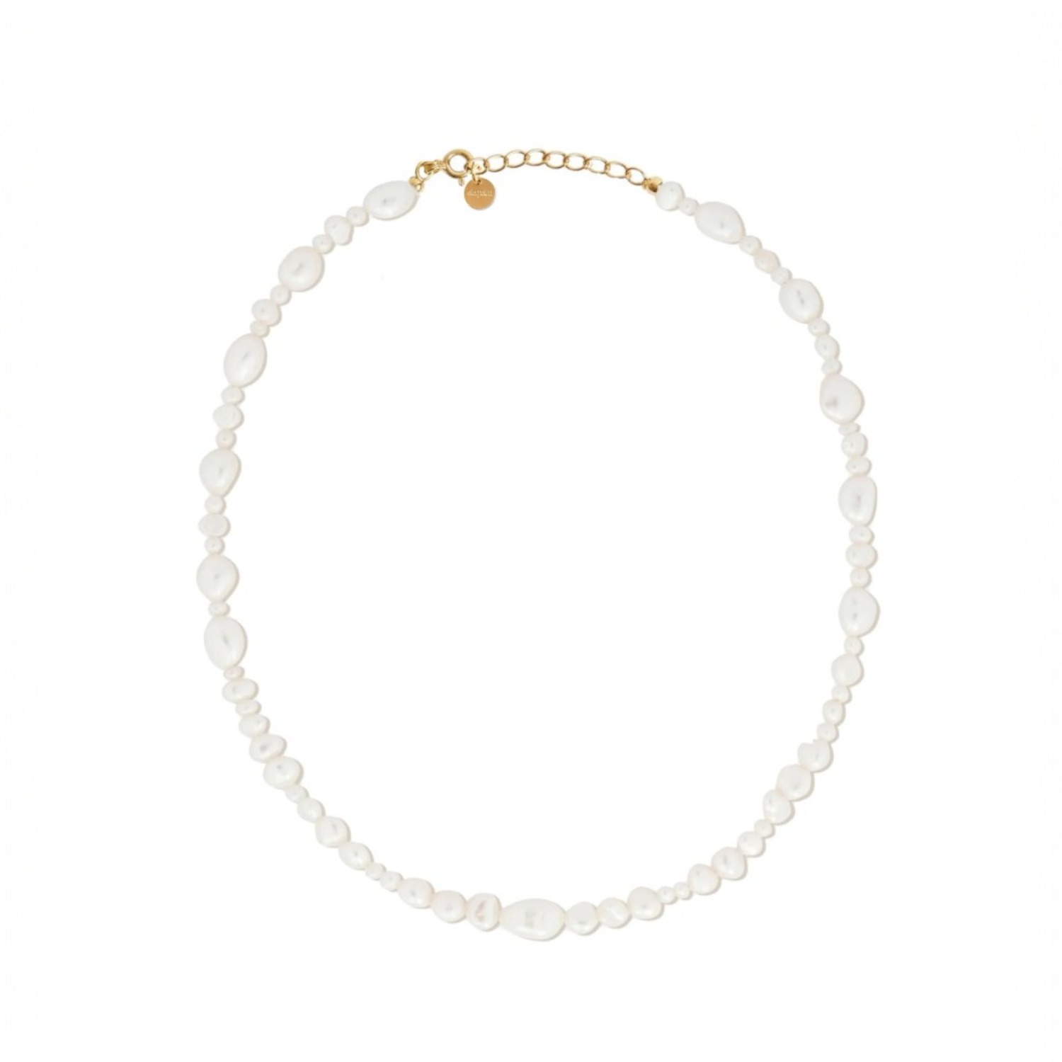 Ella Palm Women's Gold / White Coast Baroque Pearl Gold Necklace
